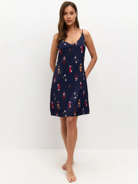 Blue Silk Loungewear | Loungewear For Cat Lovers | Cat e Lolette