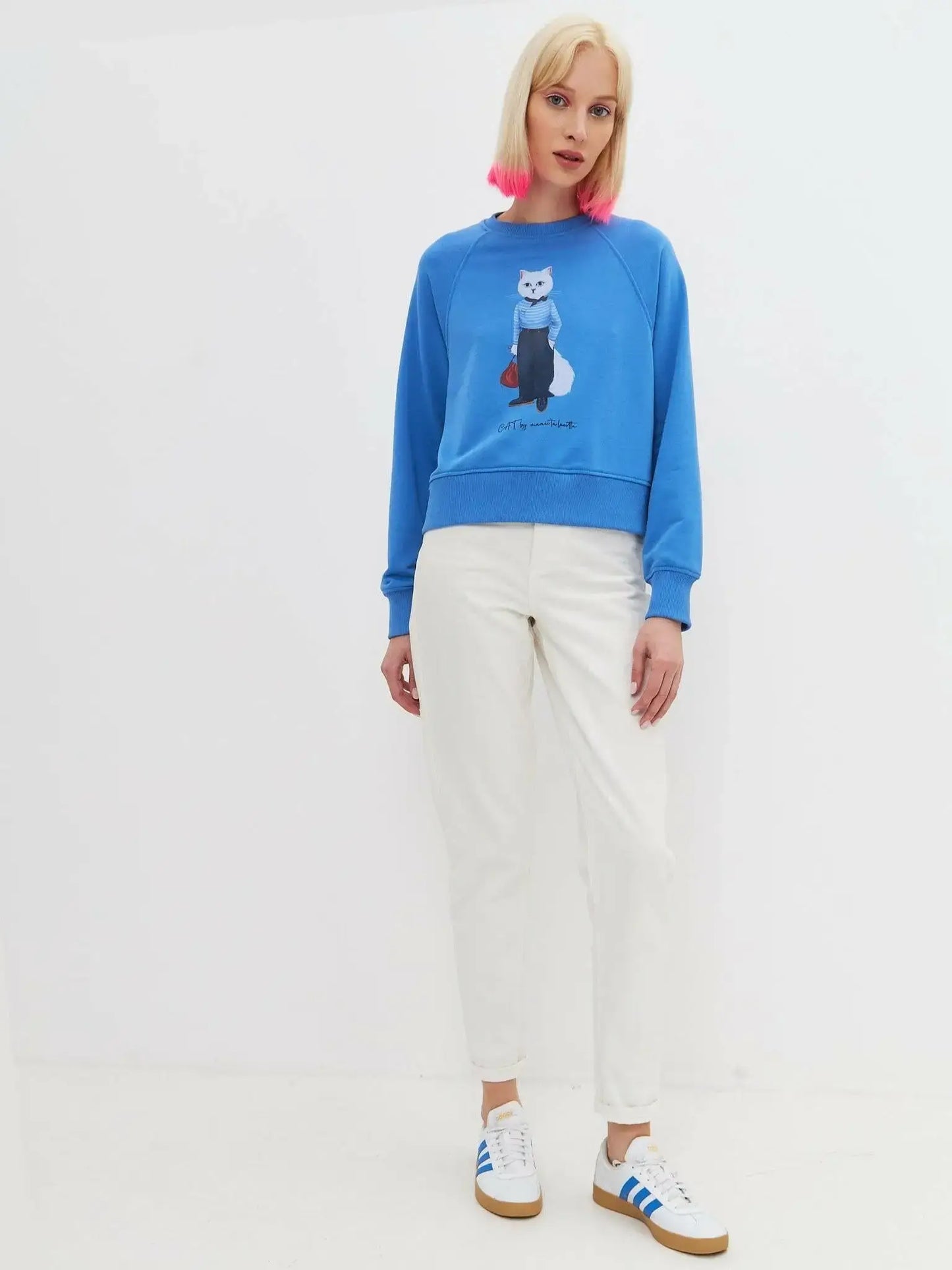 Blue Sweatshirt Mariner Cat | Hoodie & sweatshirt For Cat Lovers