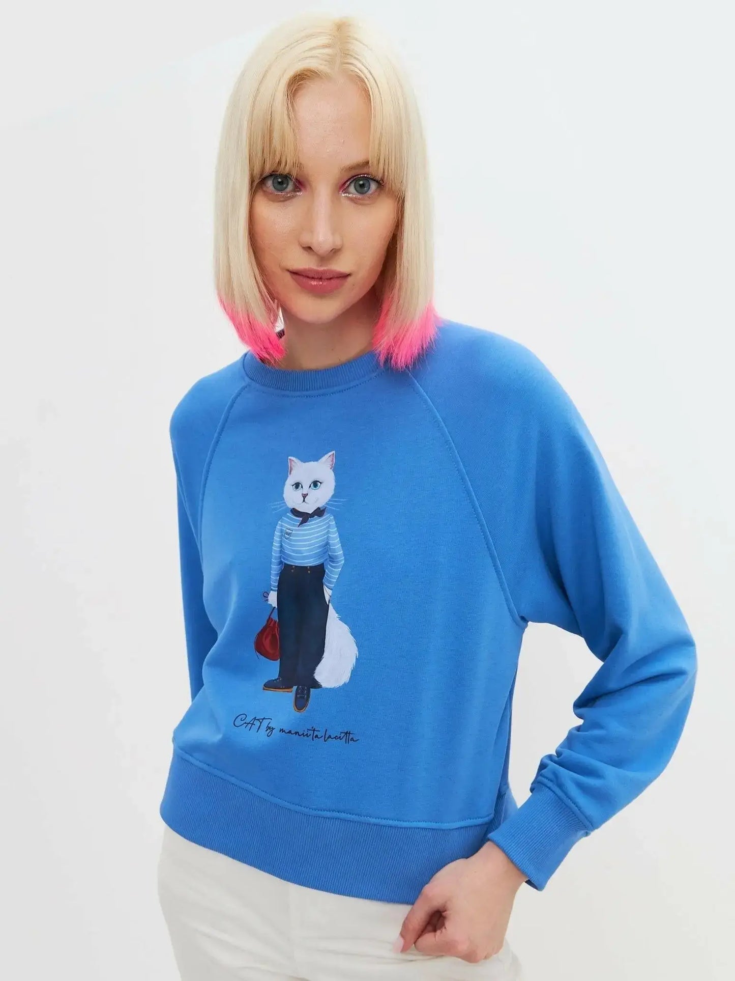 Blue Sweatshirt Mariner Cat | Hoodie & sweatshirt For Cat Lovers