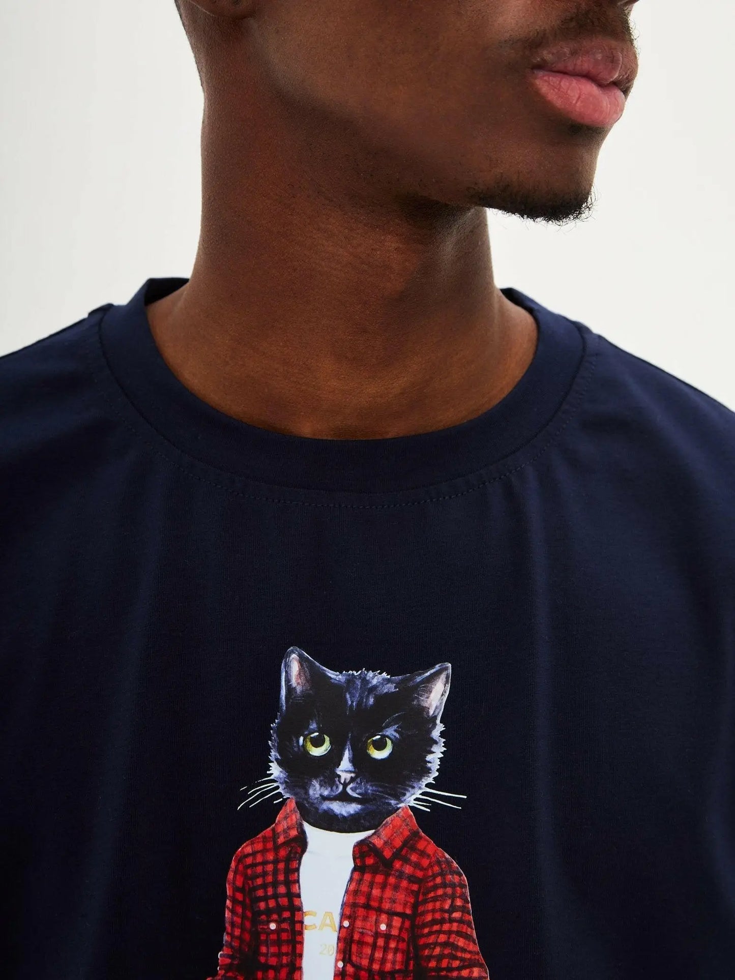 Blue T-shirt Country Cat | T-shirt For Cat Lovers | Cat e Lolette