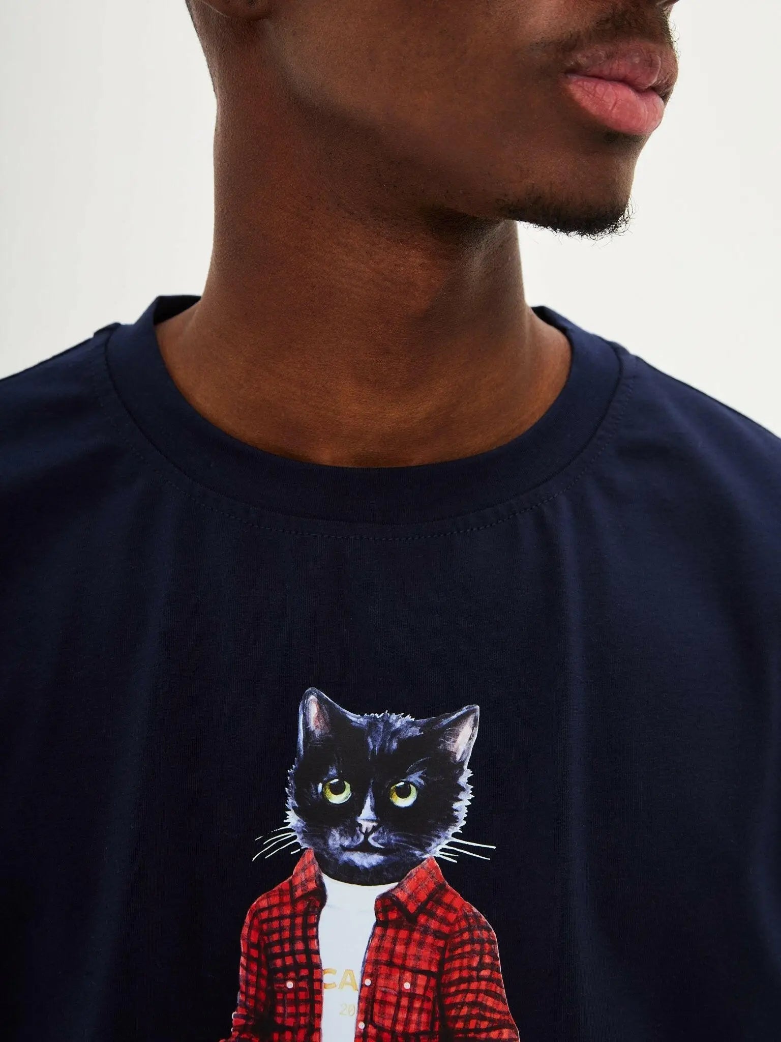 Blue T-shirt Country Cat | T-shirt For Cat Lovers | Cat e Lolette