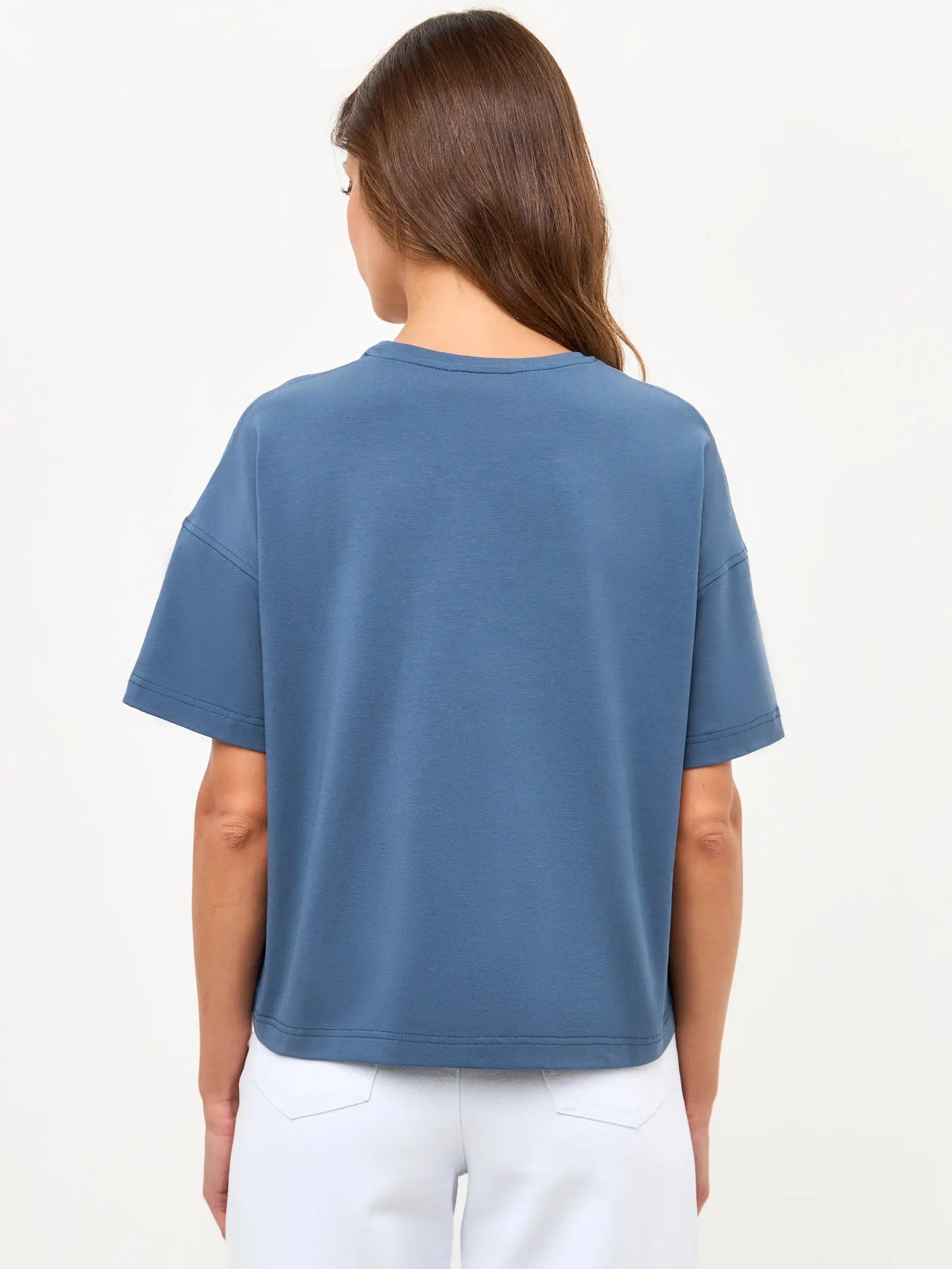 Blue T-shirt Denim Cat | T-shirt For Cat Lovers | Cat e Lolette