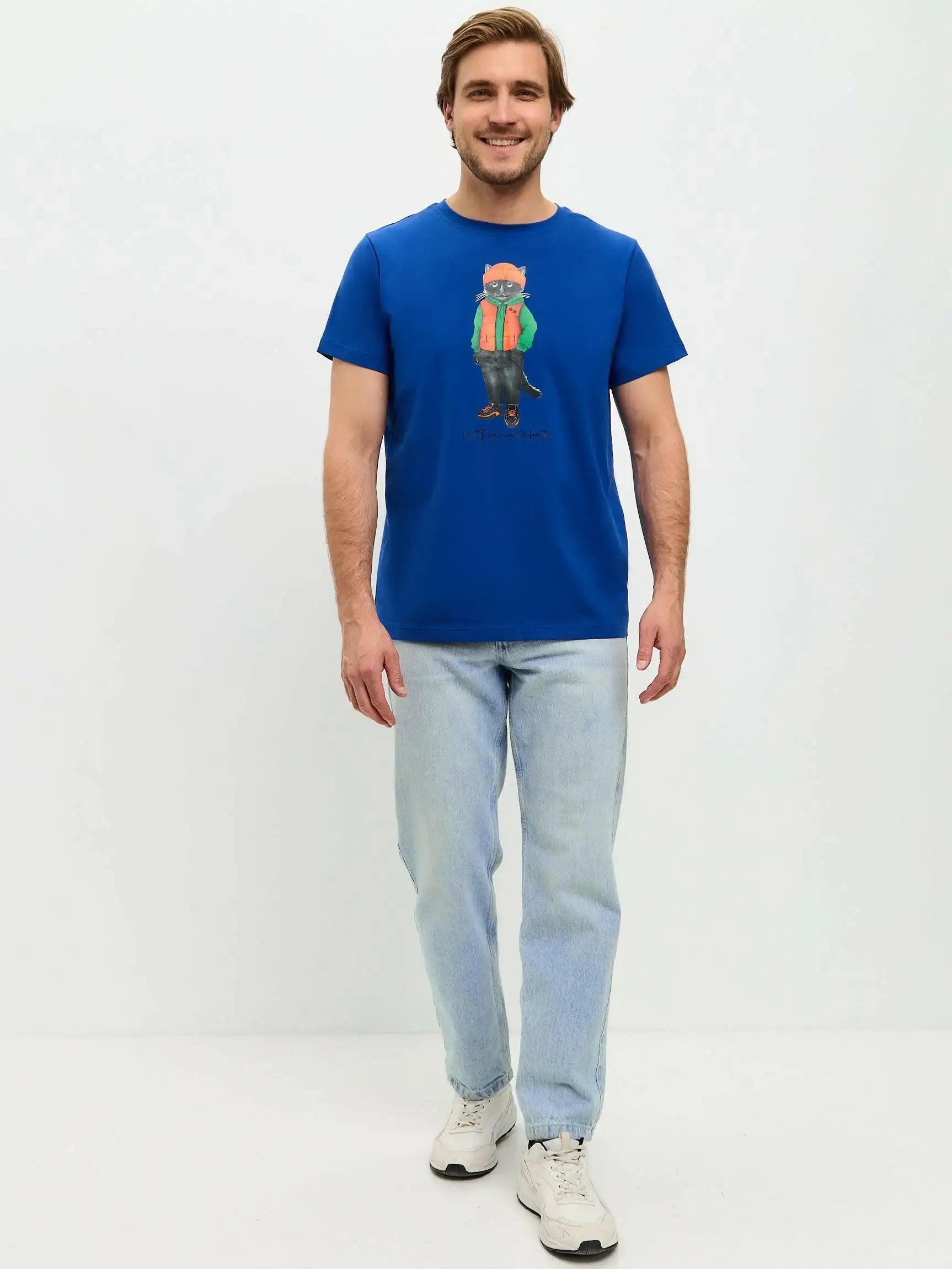 Blue T-shirt Hoodie Cat | T-shirt For Cat Lovers | Cat e Lolette