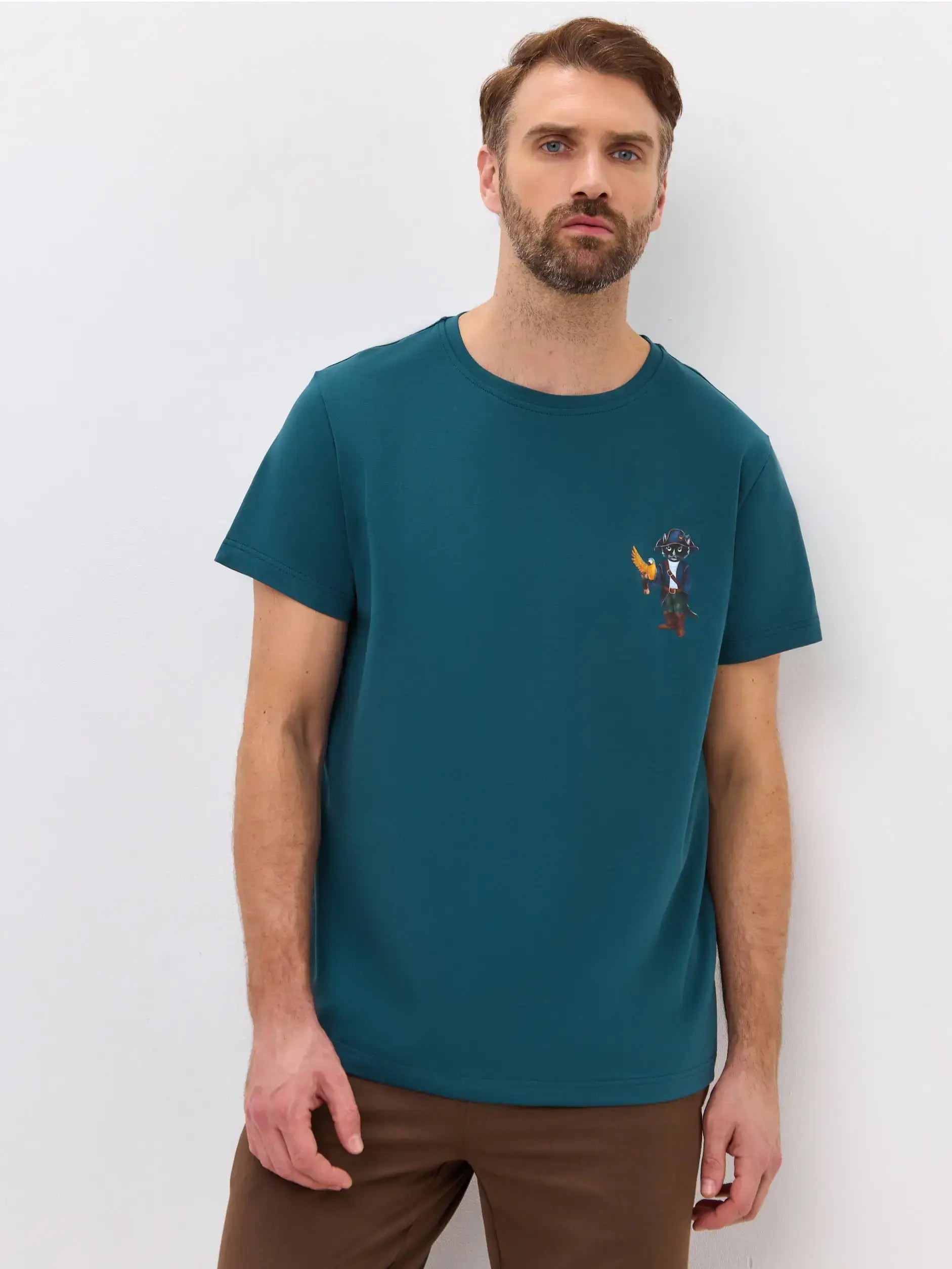 Blue T-shirt Pirate Cat | T-shirt For Cat Lovers | Cat e Lolette