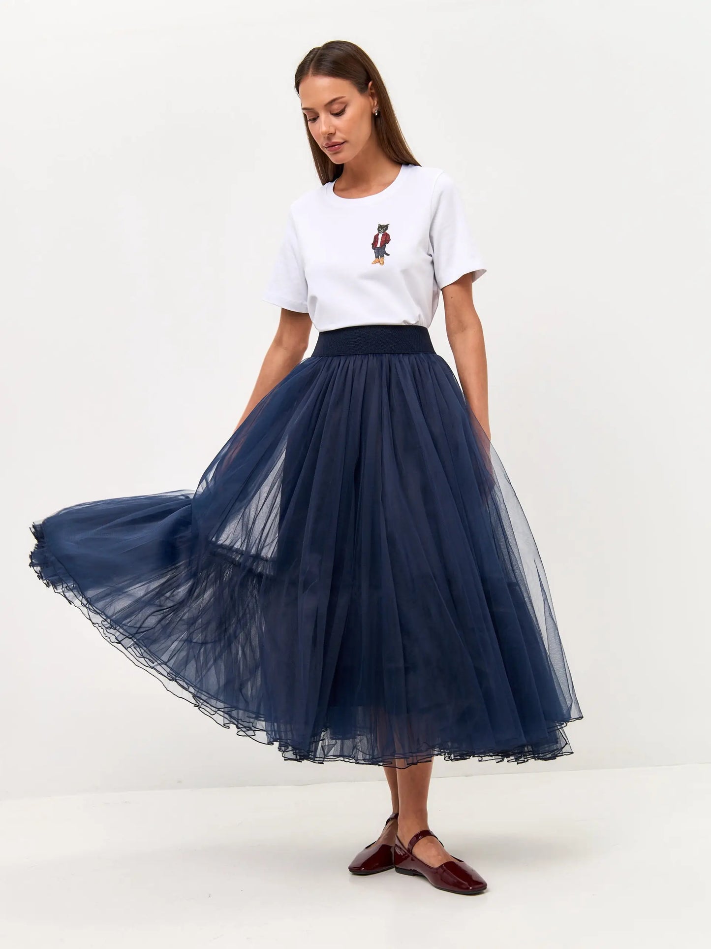 Blue Tulle Skirt Princess | Bottom For Cat Lovers | Cat e Lolette