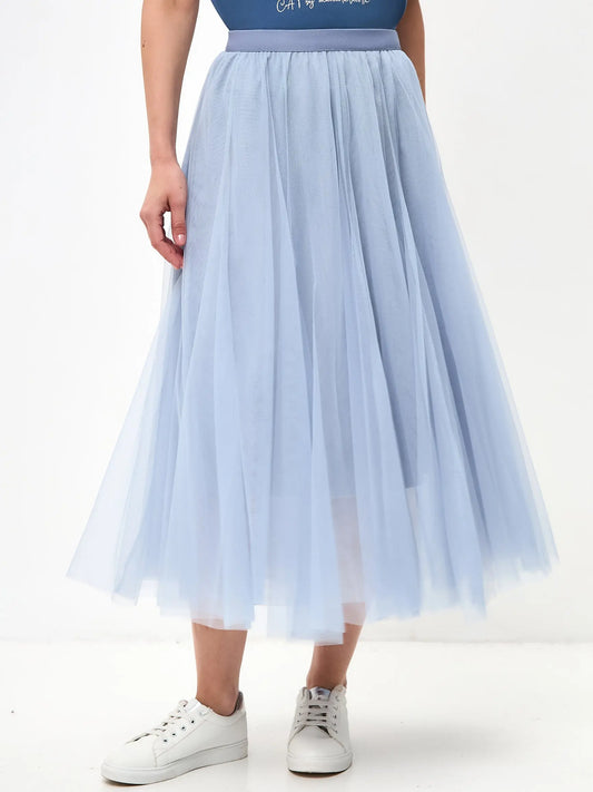 Blue Tulle Skirt Rocky | Bottom For Cat Lovers | Cat e Lolette