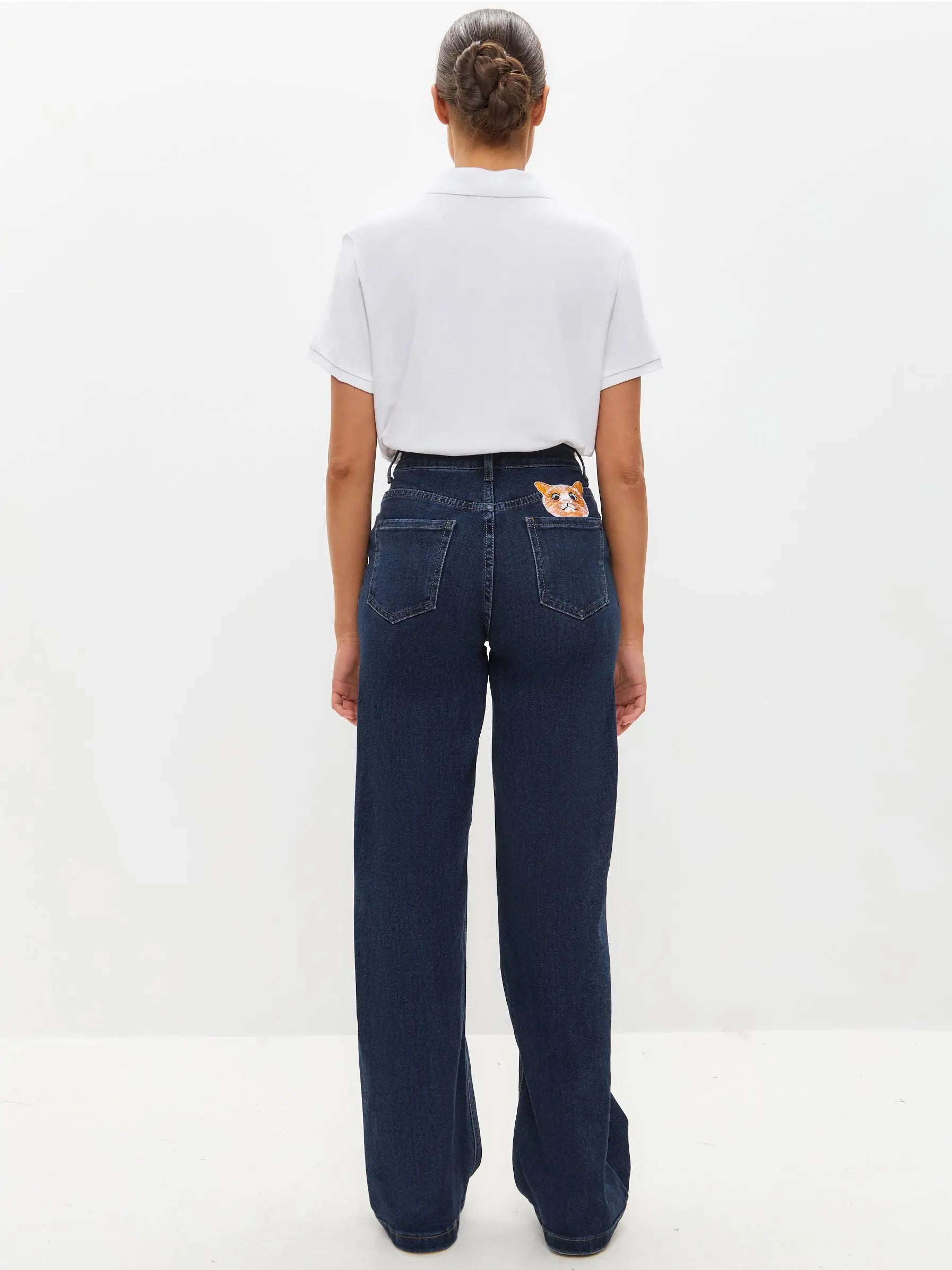 Blue Women’s Jeans | Bottom For Cat Lovers | Cat e Lolette