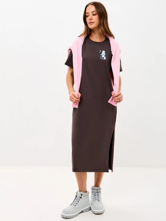 Brown Dress Rider Cat | Dress For Cat Lovers | Cat e Lolette