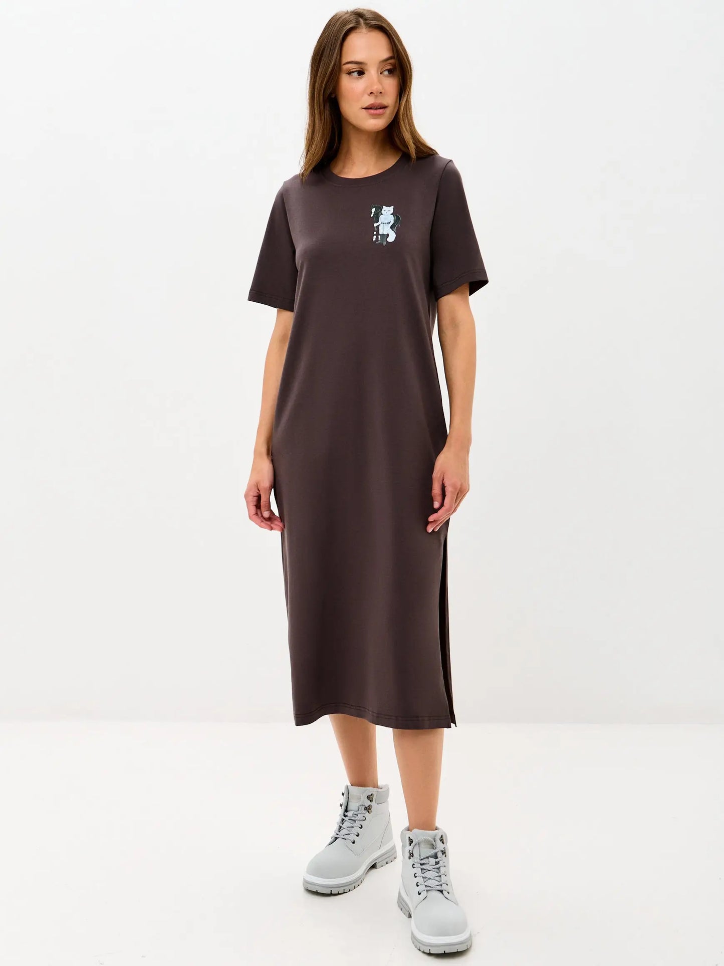 Brown Dress Rider Cat | Dress For Cat Lovers | Cat e Lolette