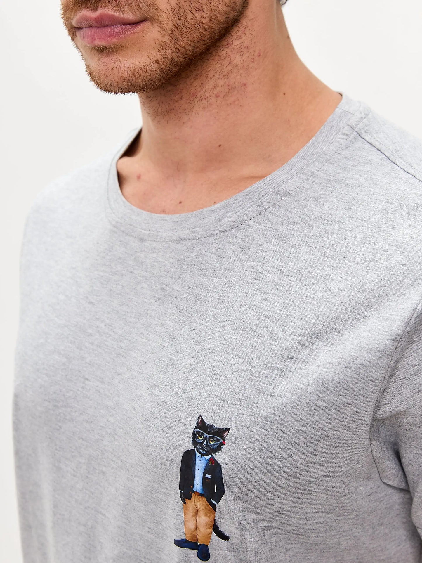 Grey T-shirt Regatta Cat | T-shirt For Cat Lovers | Cat e Lolette