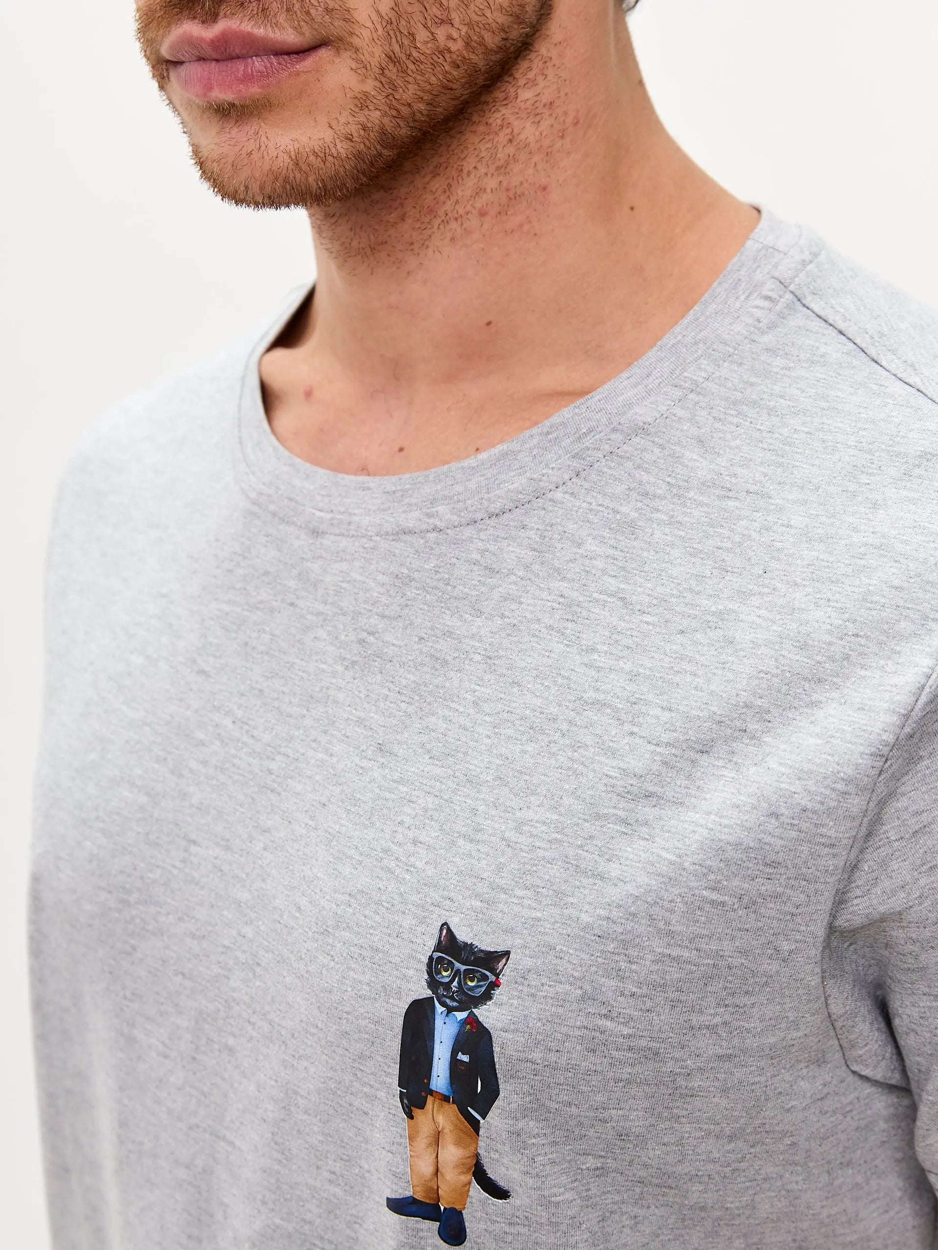 Grey T-shirt Regatta Cat | T-shirt For Cat Lovers | Cat e Lolette