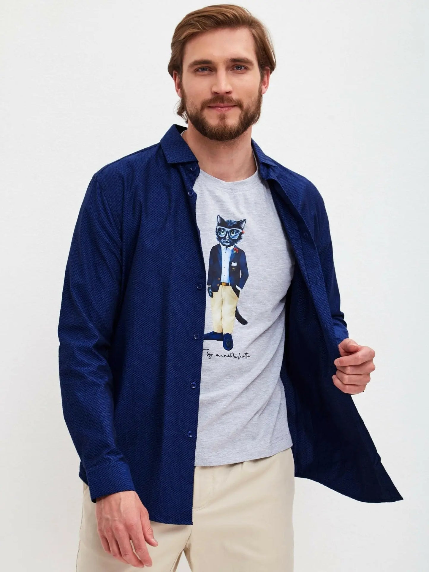 Grey T-shirt Regatta Cat | T-shirt For Cat Lovers | Cat e Lolette