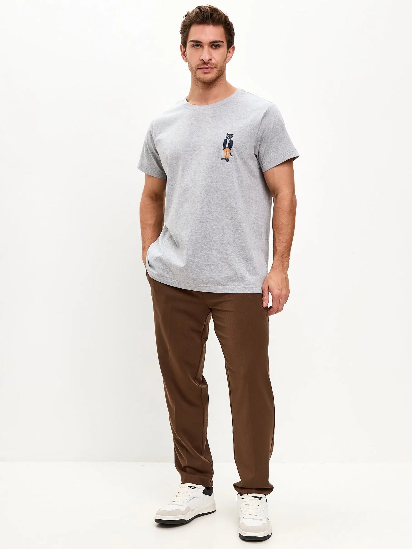 Grey T-shirt Regatta Cat | T-shirt For Cat Lovers | Cat e Lolette