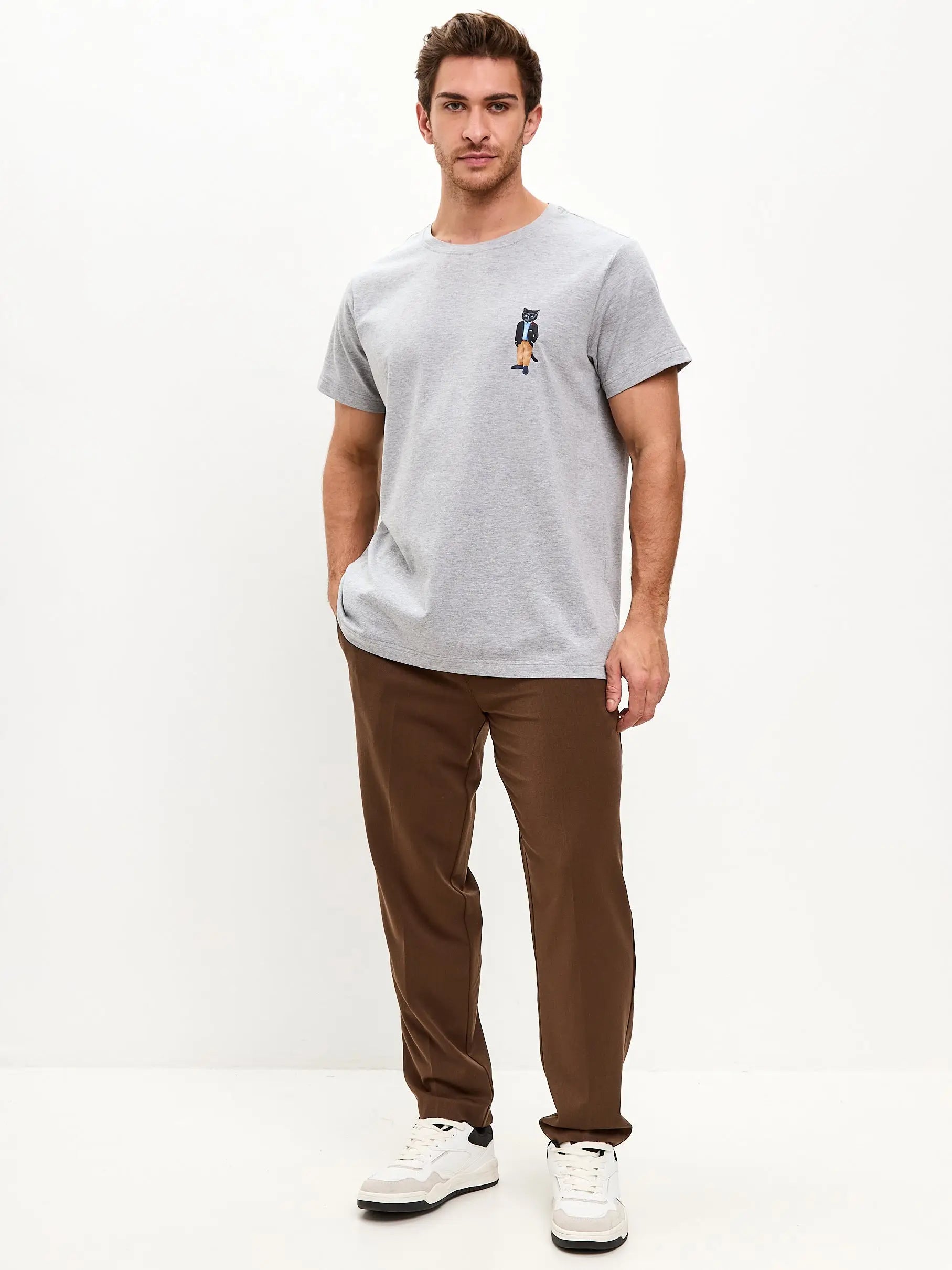 Grey T-shirt Regatta Cat | T-shirt For Cat Lovers | Cat e Lolette