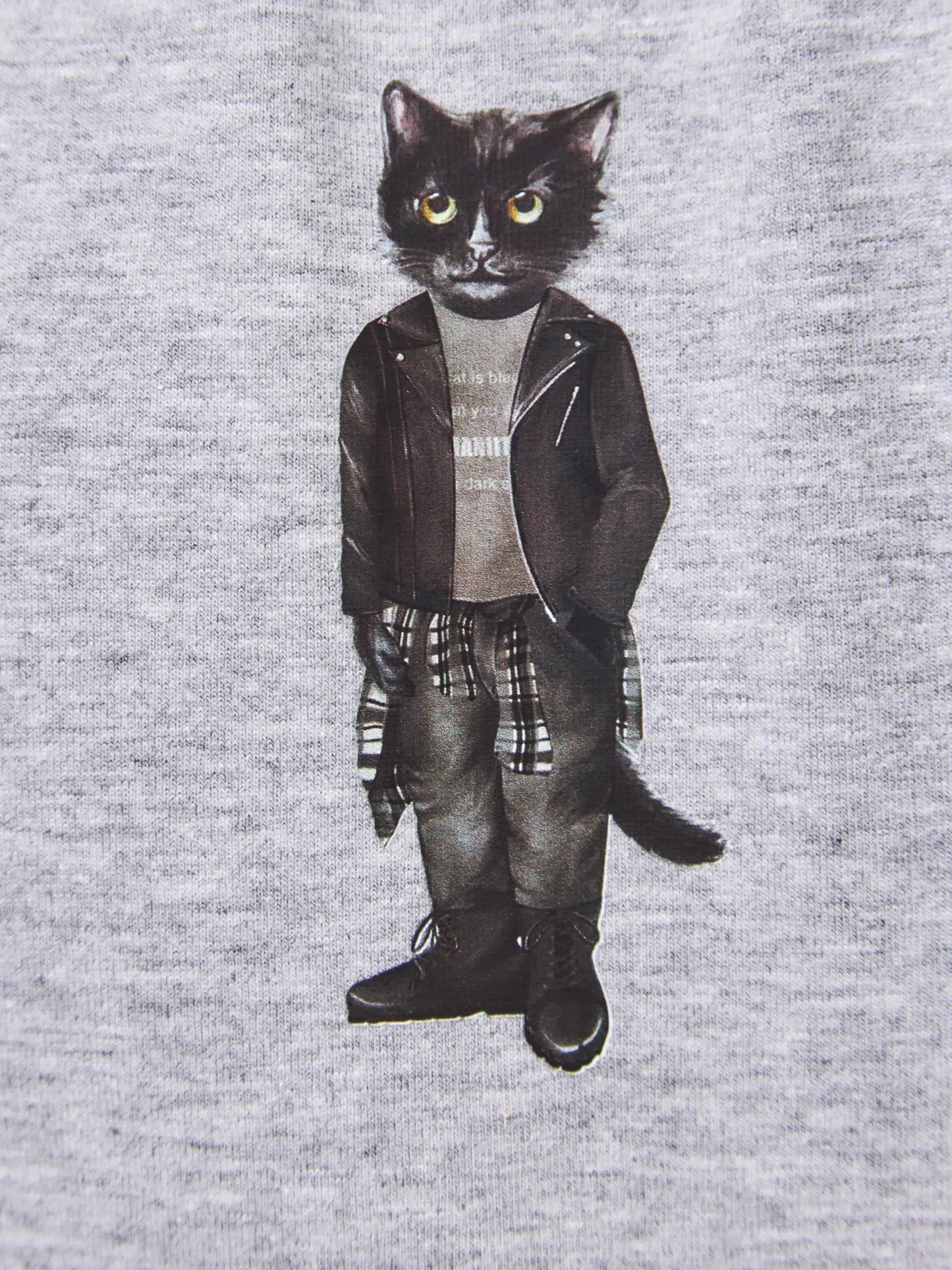 Grey T-shirt Rocker Cat | T-shirt For Cat Lovers | Cat e Lolette