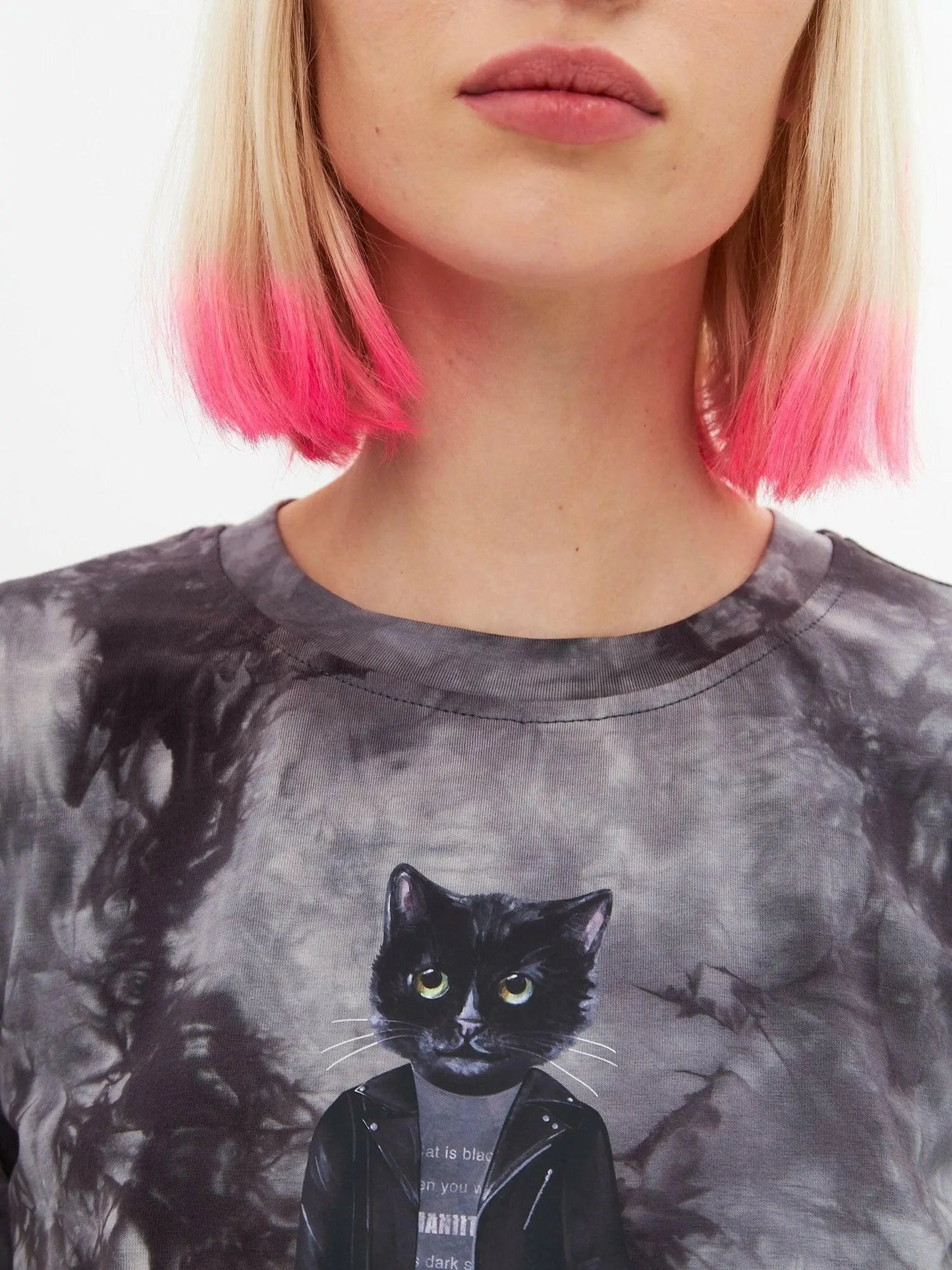 Grey T-shirt Rocker Cat | T-shirt For Cat Lovers | Cat e Lolette