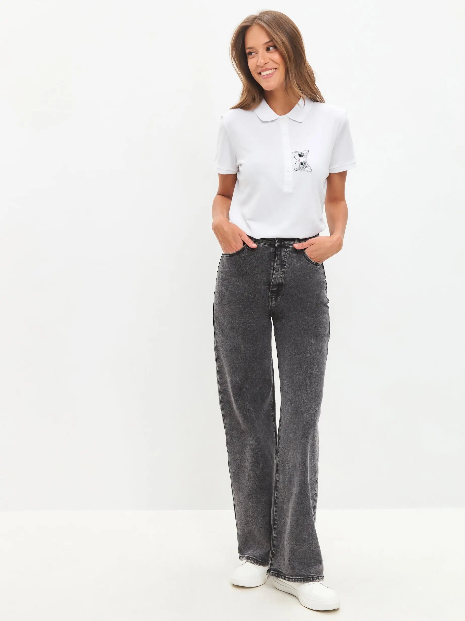 Grey Women’s Jeans | Bottom For Cat Lovers | Cat e Lolette