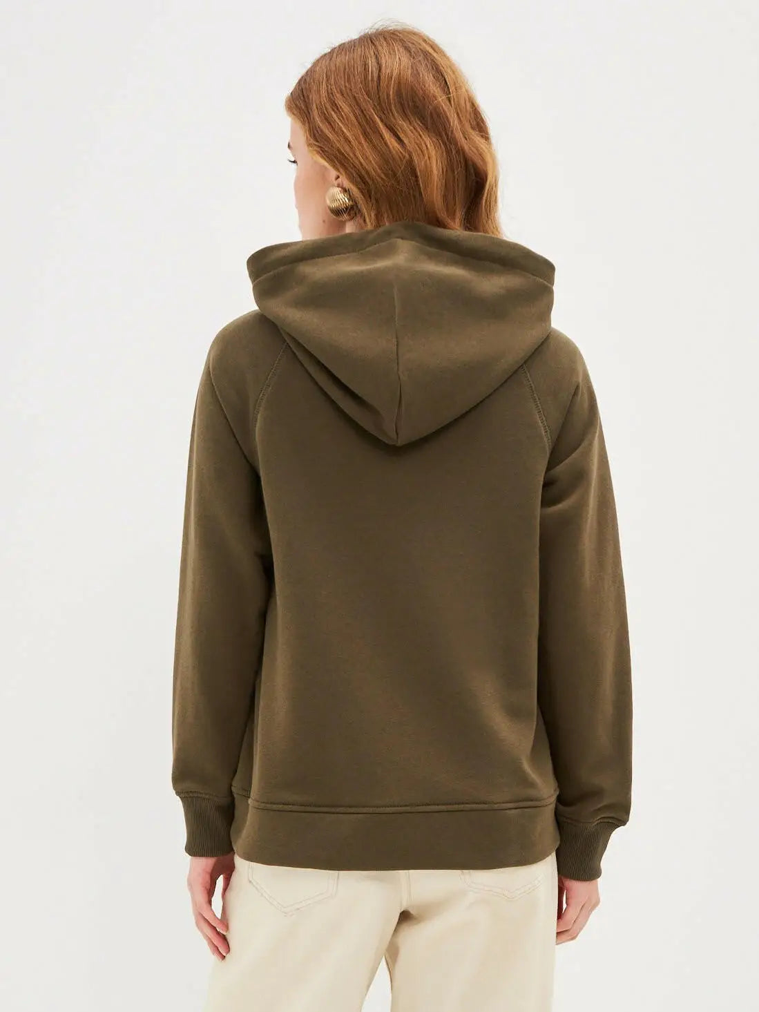 Olive Hoodie Rider Cat | Hoodie & sweatshirt For Cat Lovers | Cat e