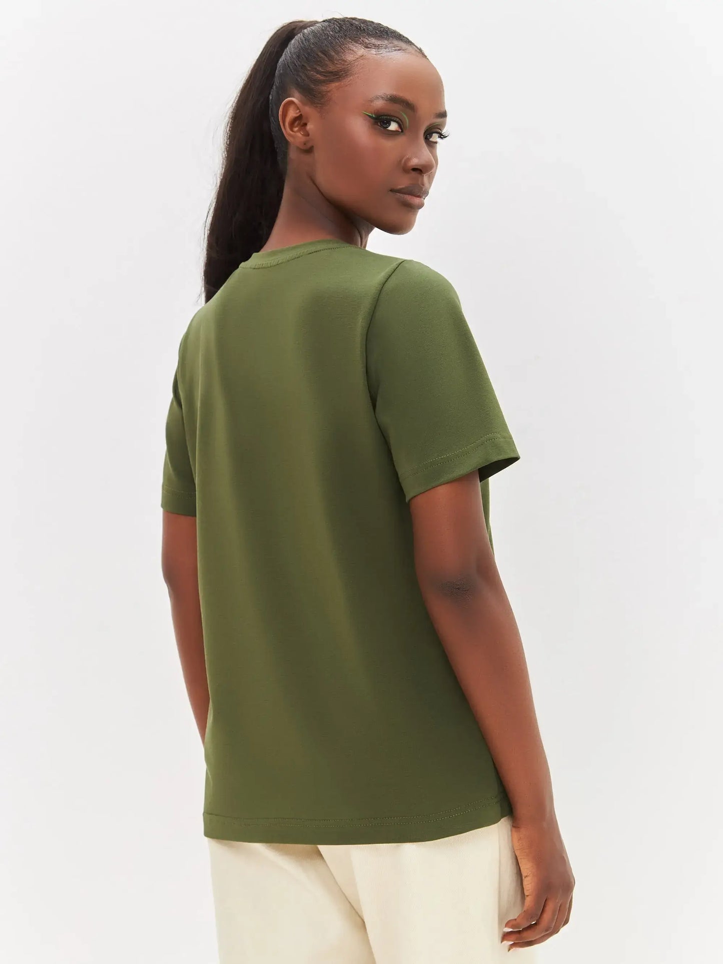 Olive T-shirt Trench Coat Cat | T-shirt For Cat Lovers | Cat e Lolette