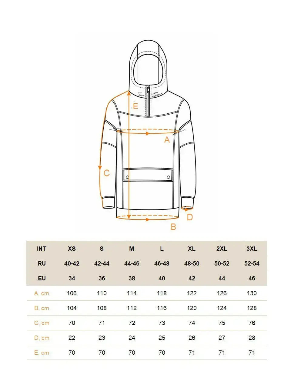 Orange Fleece Hoodie | Fleece (recycled) For Cat Lovers | Cat e