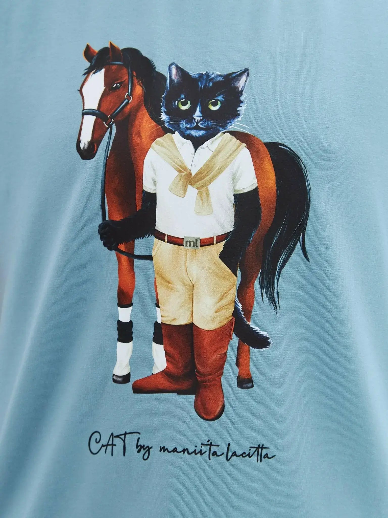 Pack of 2 T-shirts Rider Cat | For Cat Lovers | Cat e Lolette