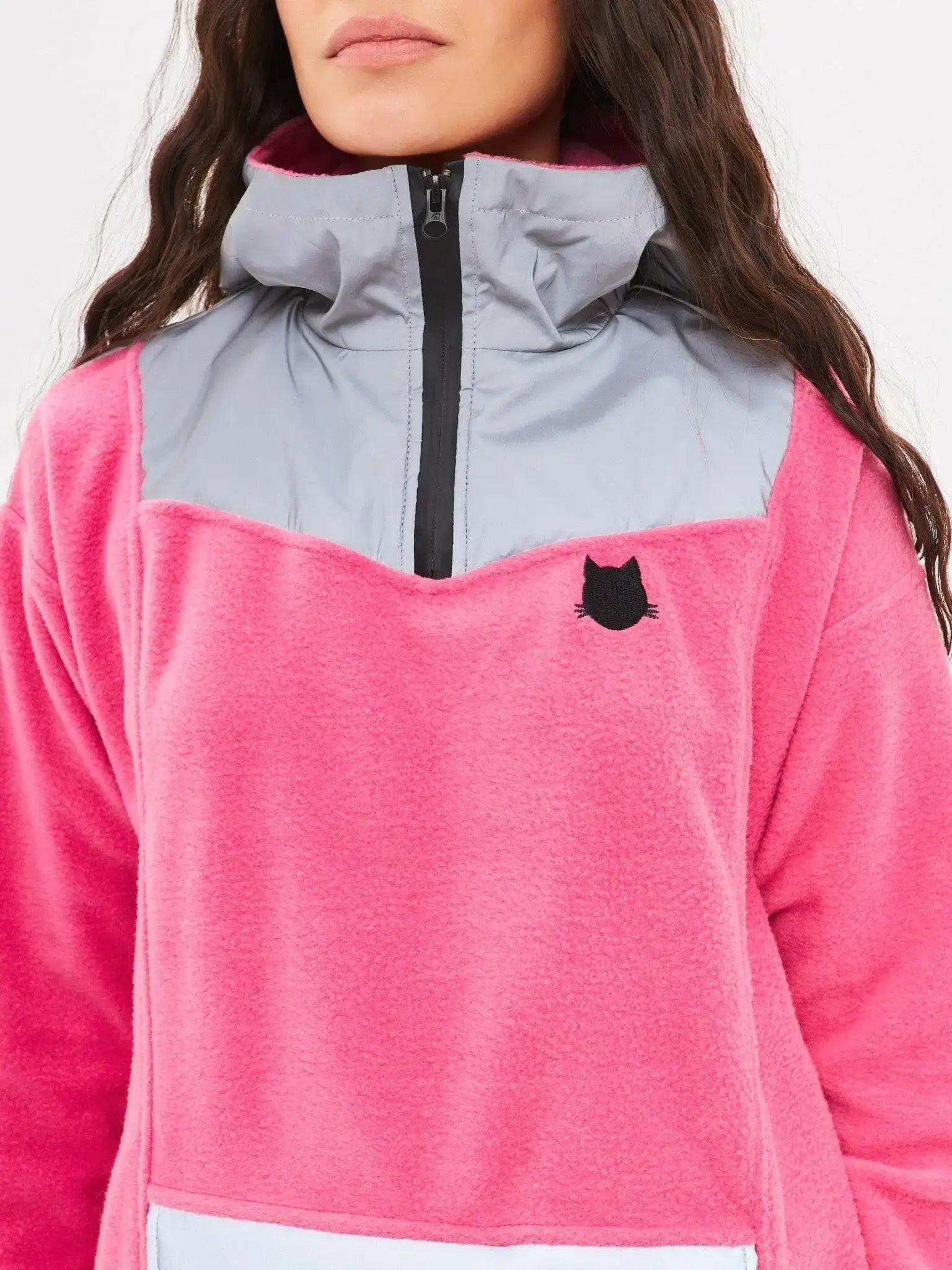 Pink Fleece Hoodie | Fleece (recycled) For Cat Lovers | Cat e Lolette