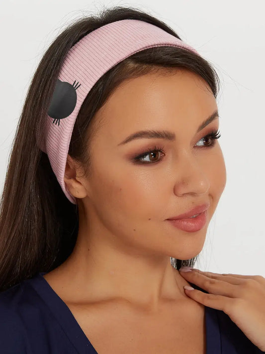 Pink Headband with Cat | For Cat Lovers | Cat e Lolette
