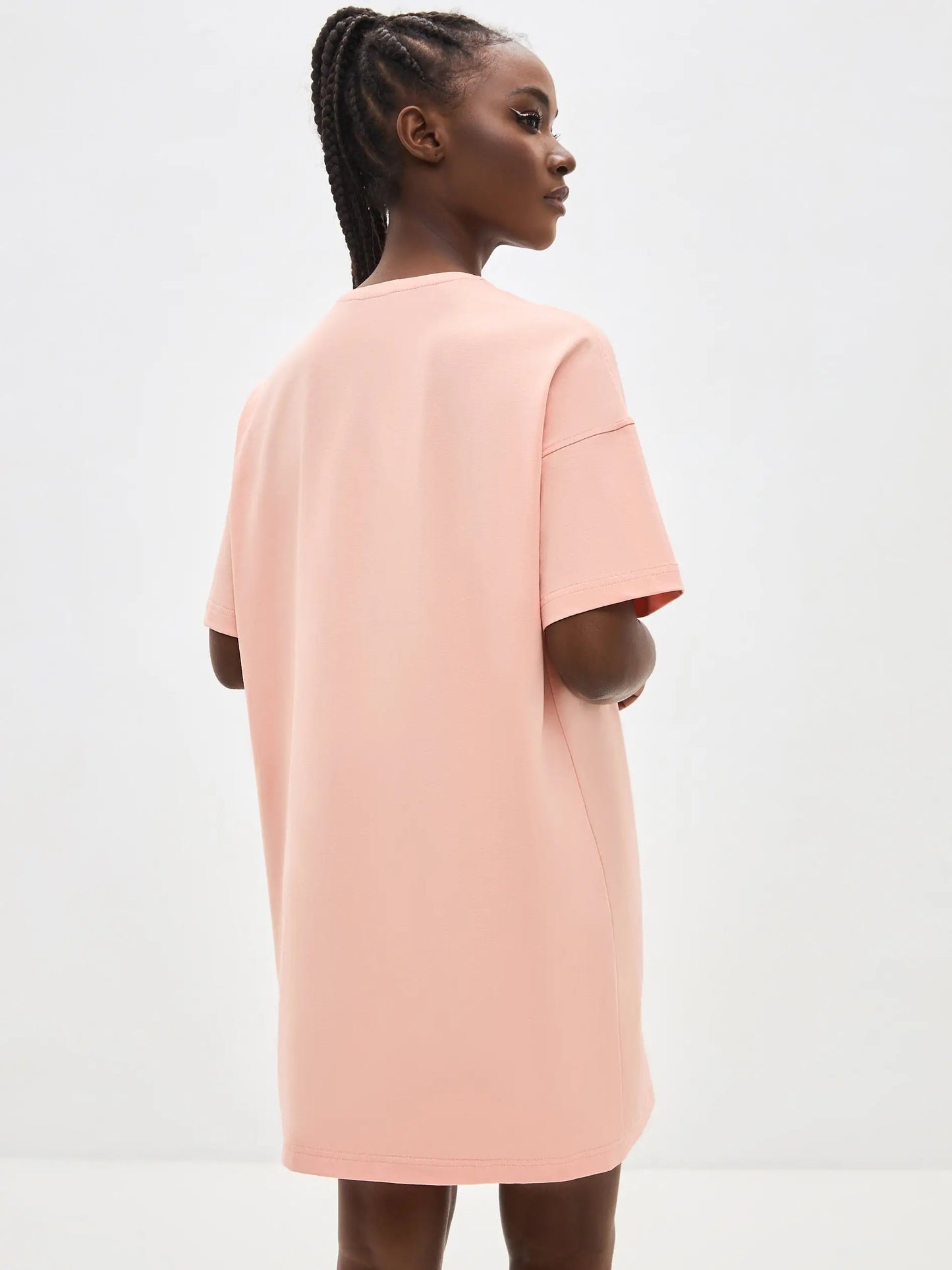 Peach oversized T-shirt SPA CAT print