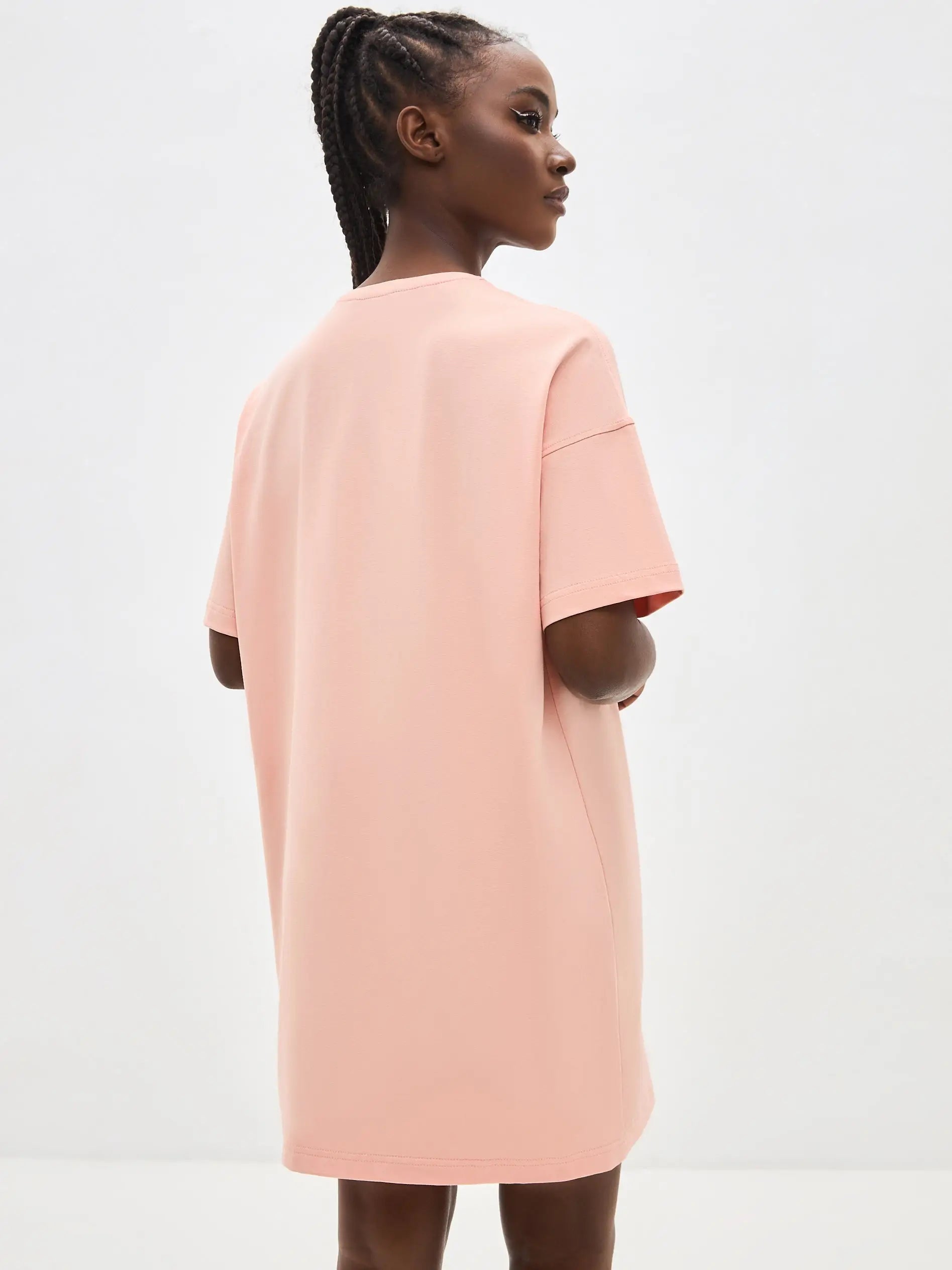 Peach oversized T-shirt SPA CAT print