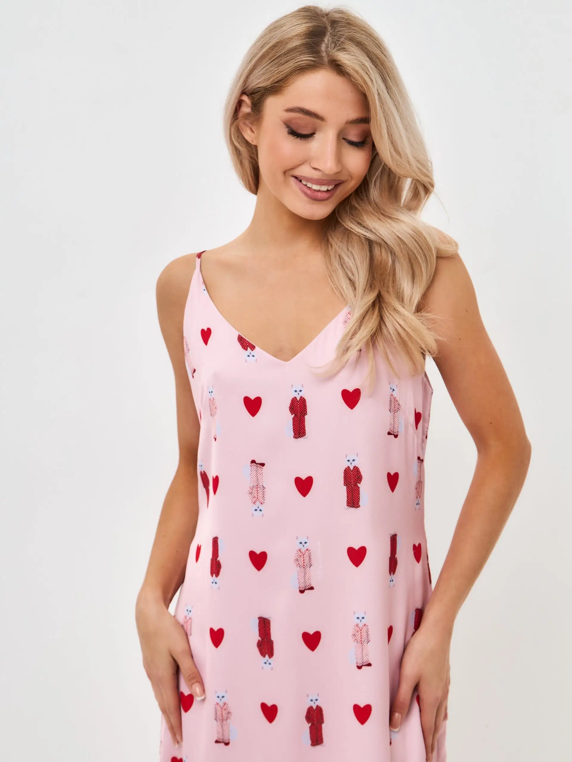 Pink Silk Loungewear | Loungewear For Cat Lovers | Cat e Lolette