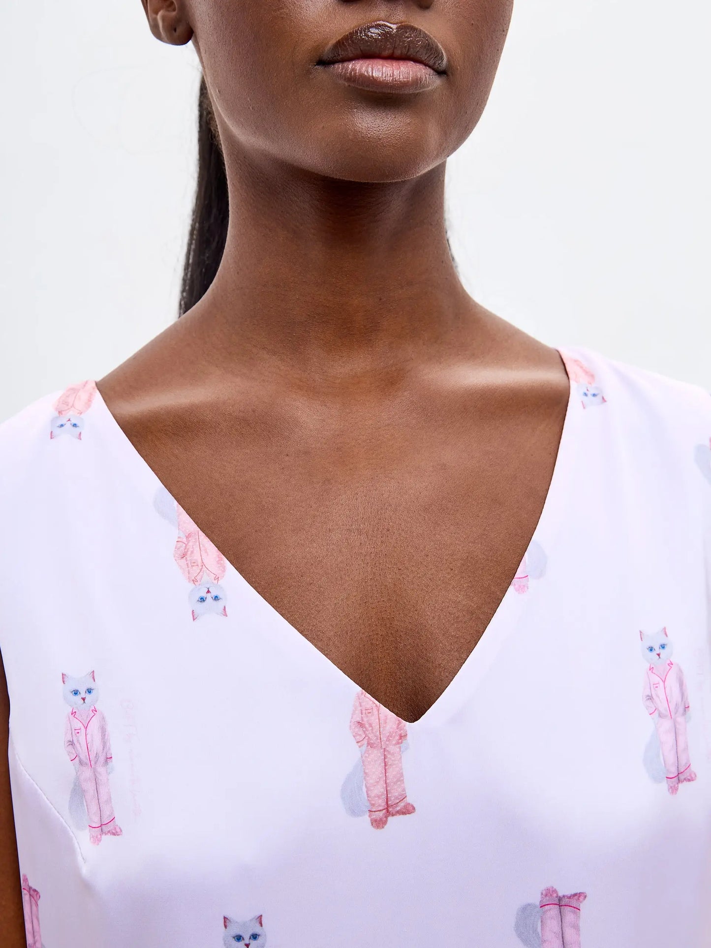 Pink Silk Loungewear | Loungewear For Cat Lovers | Cat e Lolette
