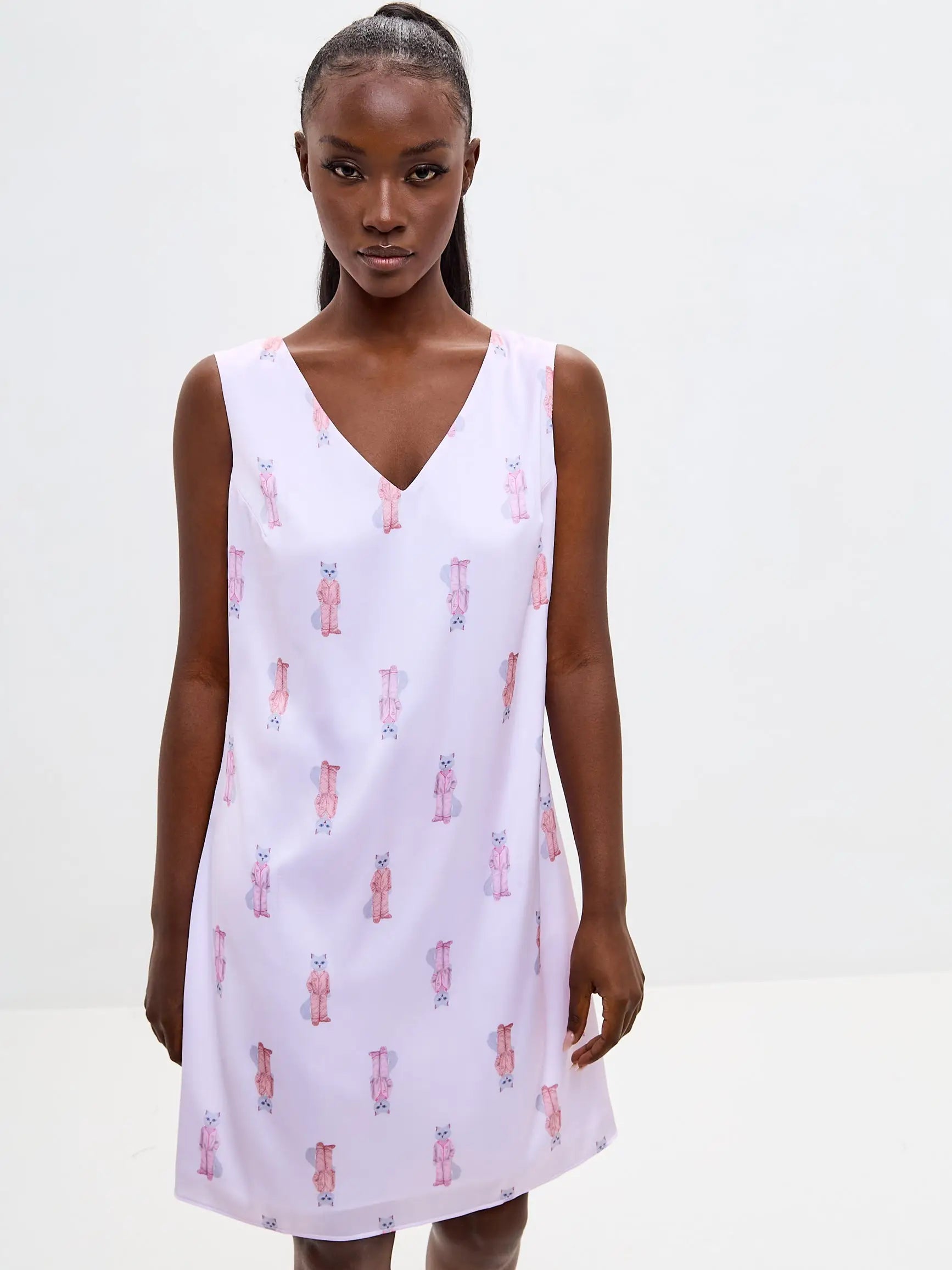 Pink Silk Loungewear | Loungewear For Cat Lovers | Cat e Lolette