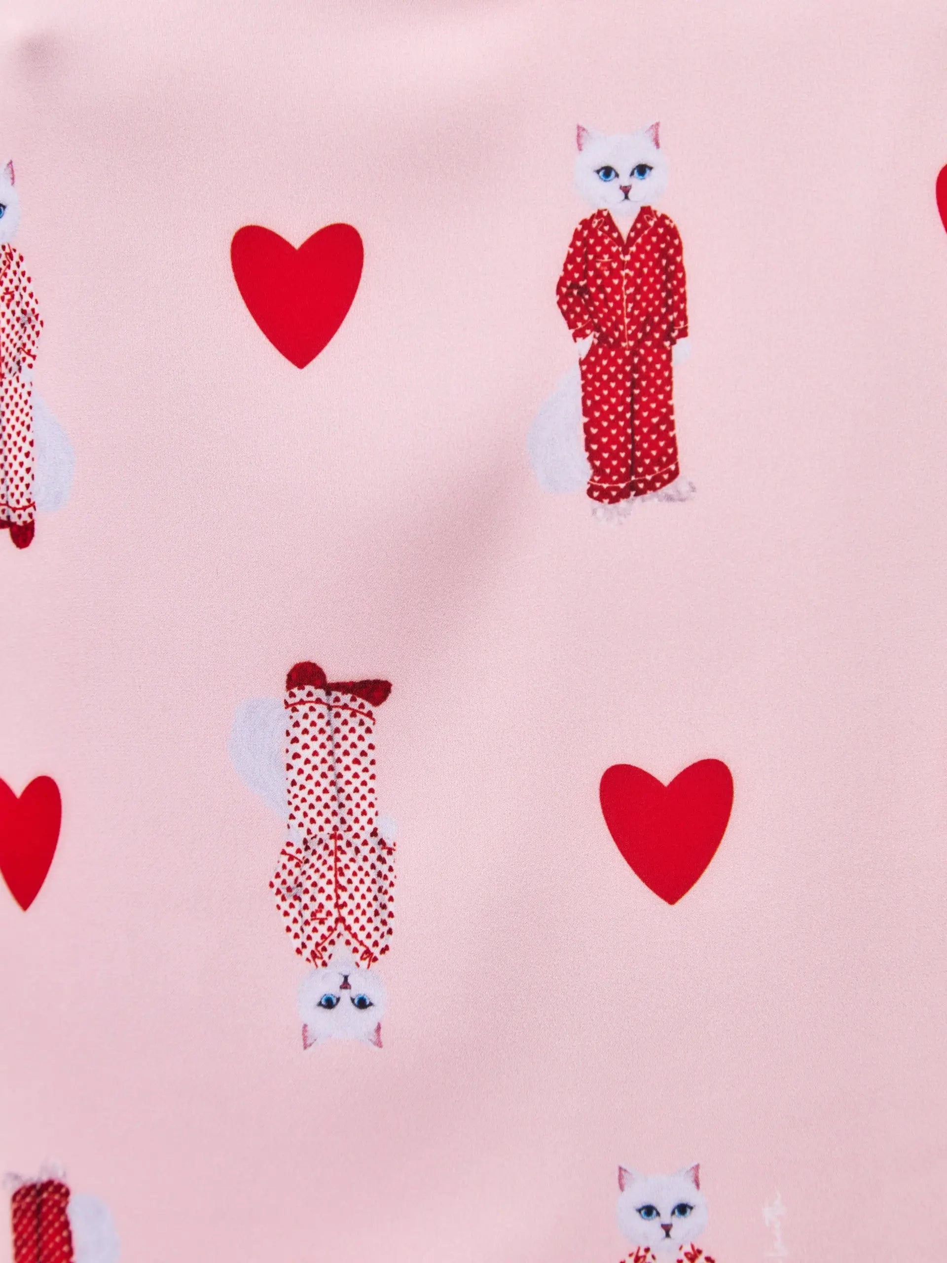 Pink Silk Loungewear | Loungewear For Cat Lovers | Cat e Lolette