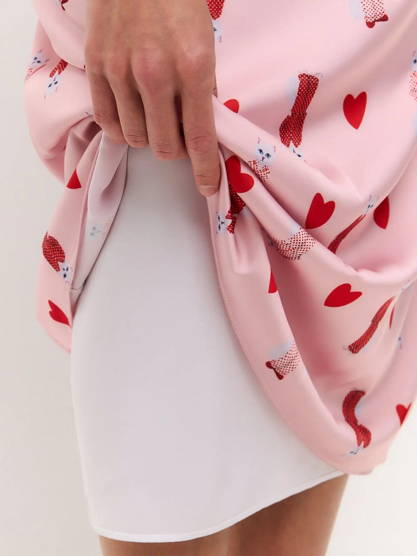 Pink Silk Loungewear | Loungewear For Cat Lovers | Cat e Lolette