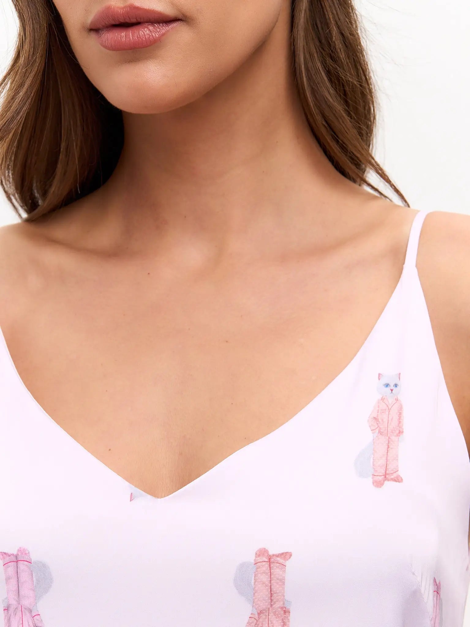 Pink Silk Loungewear | Loungewear For Cat Lovers | Cat e Lolette