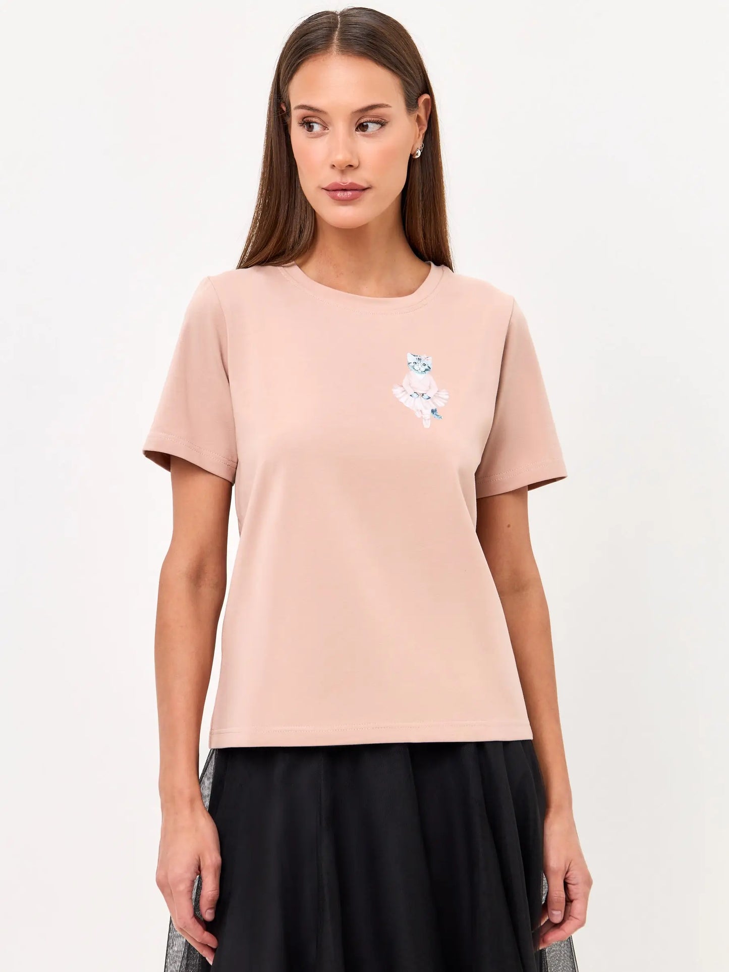 Pink T-shirt Ballet Cat | T-shirt For Cat Lovers | Cat e Lolette