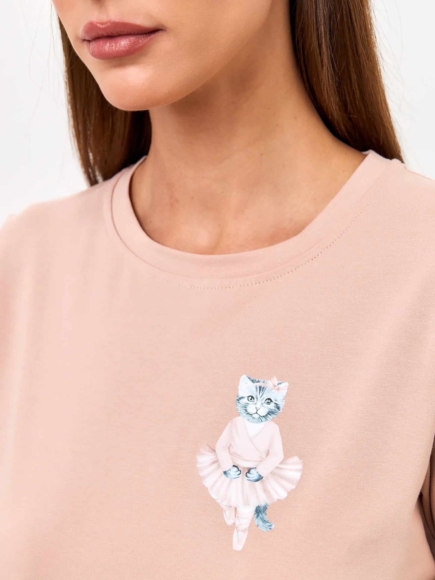 Pink T-shirt Ballet Cat | T-shirt For Cat Lovers | Cat e Lolette