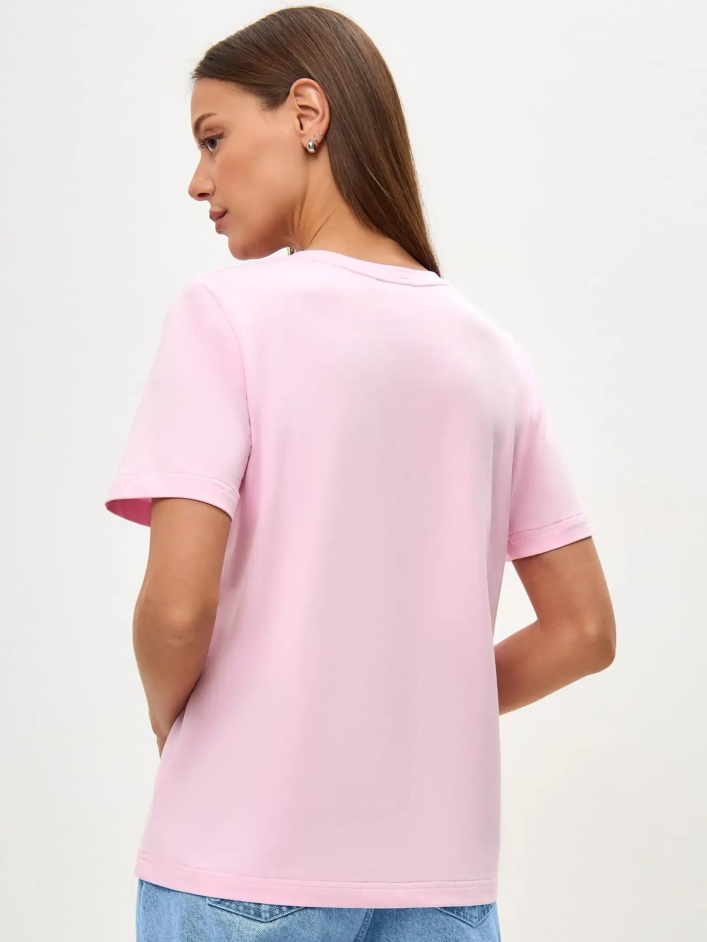 Pink T-shirt Country White Cat | T-shirt For Cat Lovers | Cat e