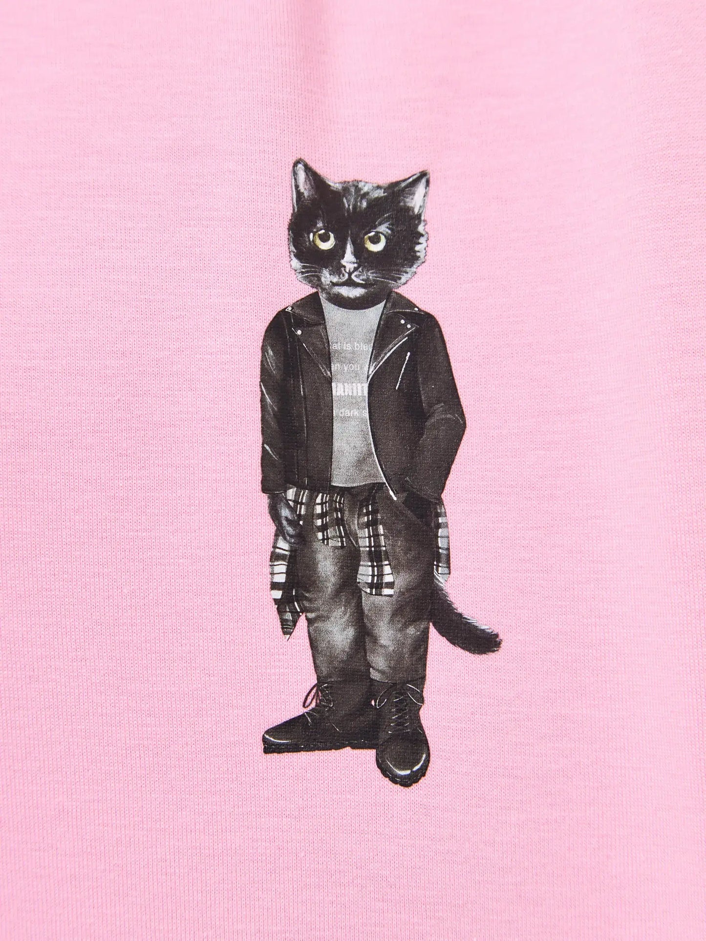 Pink T-shirt Rocker Cat | T-shirt For Cat Lovers | Cat e Lolette