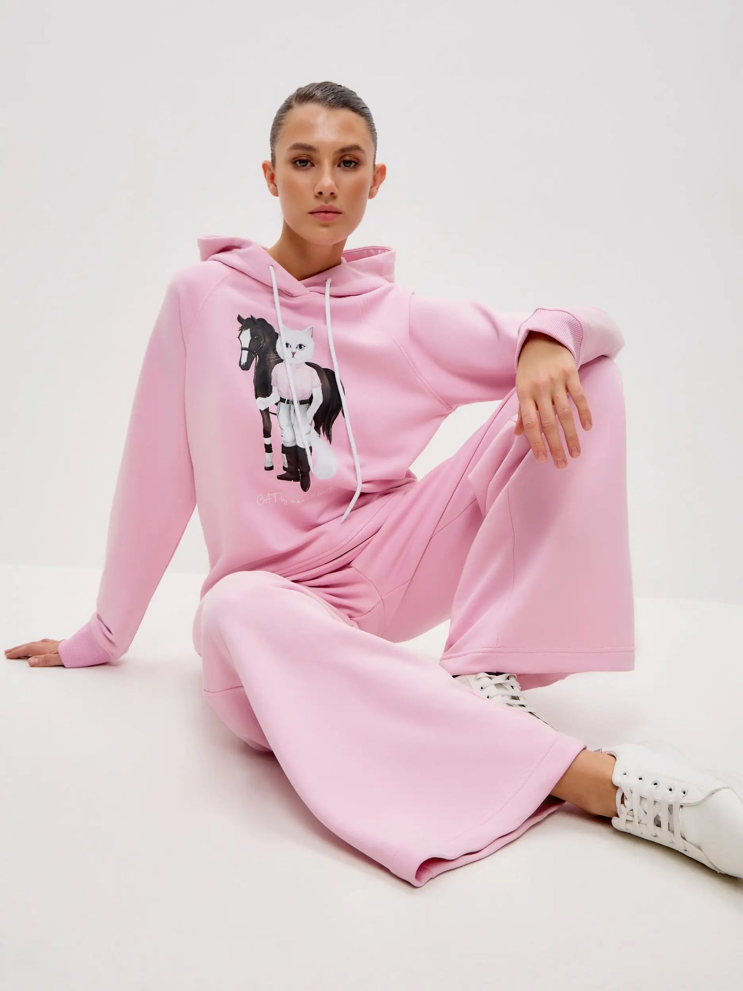 Pink Women’s Sweatpants | Bottom For Cat Lovers | Cat e Lolette