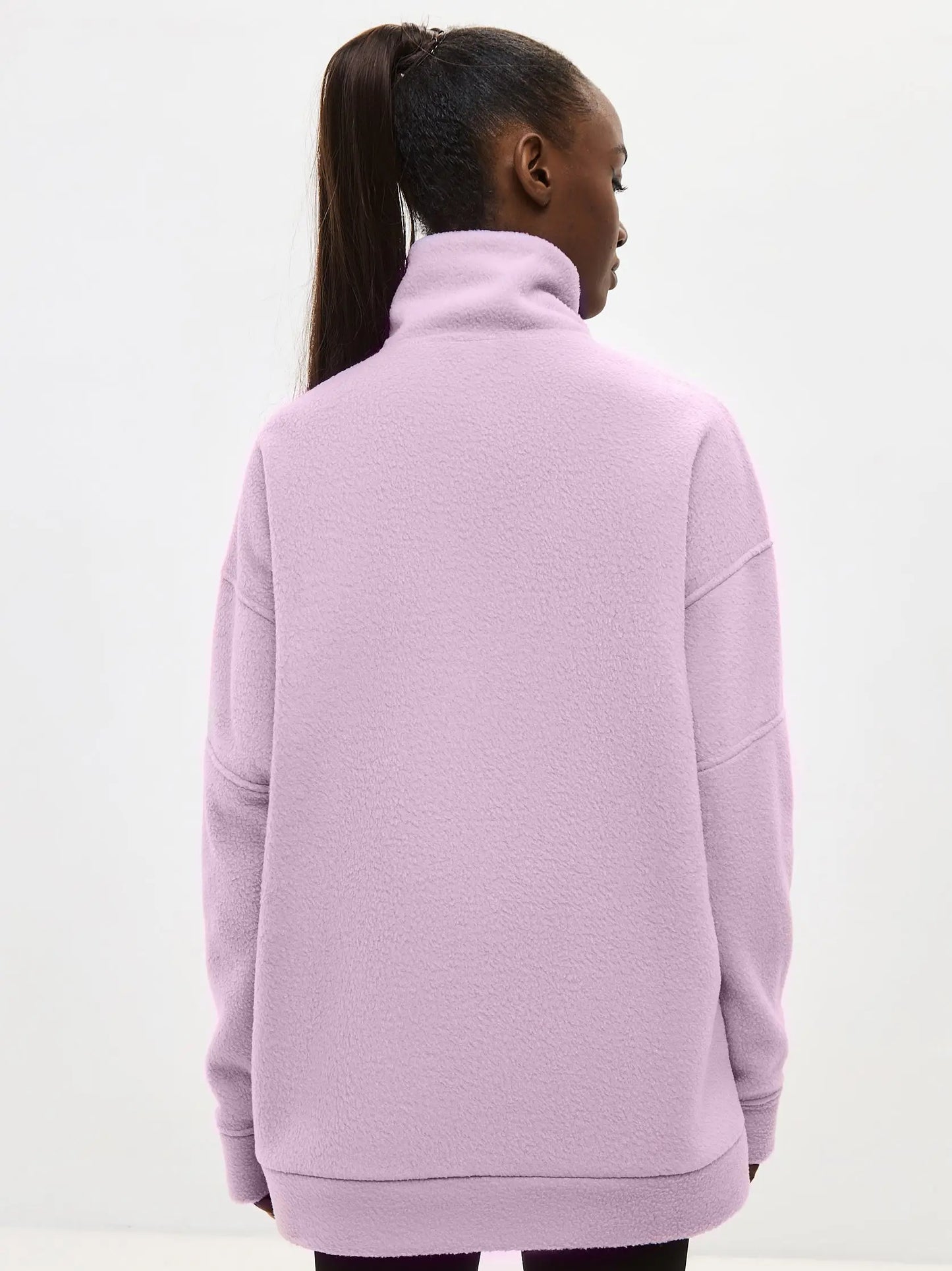 Purple Fleece Sweatshirt | Fleece (recycled) For Cat Lovers | Cat e