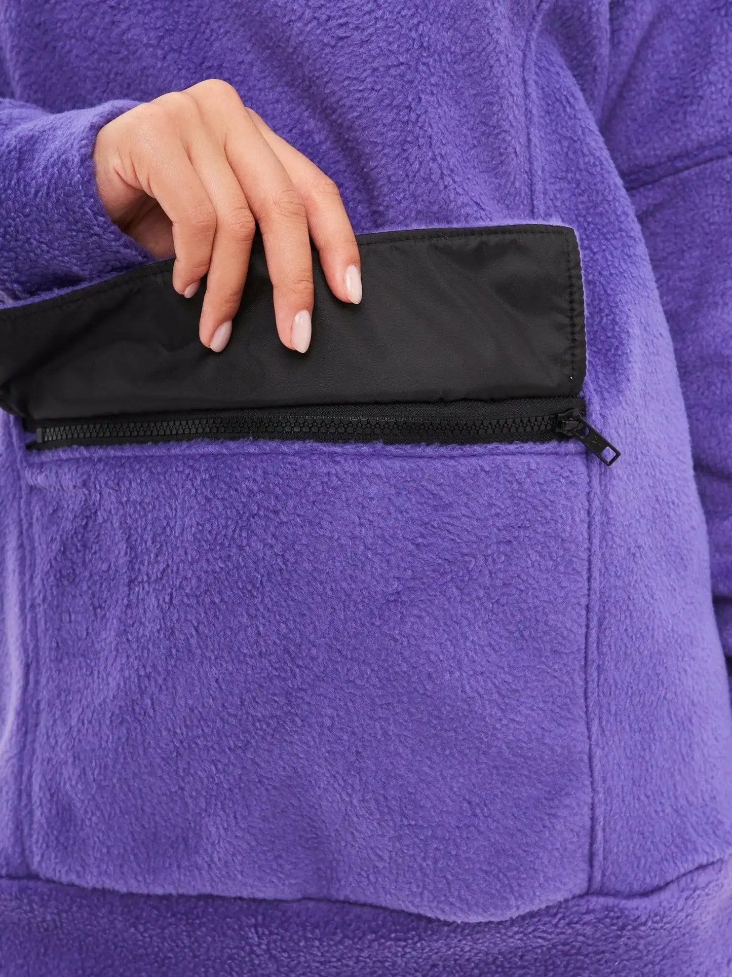 Purple Fleece Sweatshirt | Fleece (recycled) For Cat Lovers | Cat e