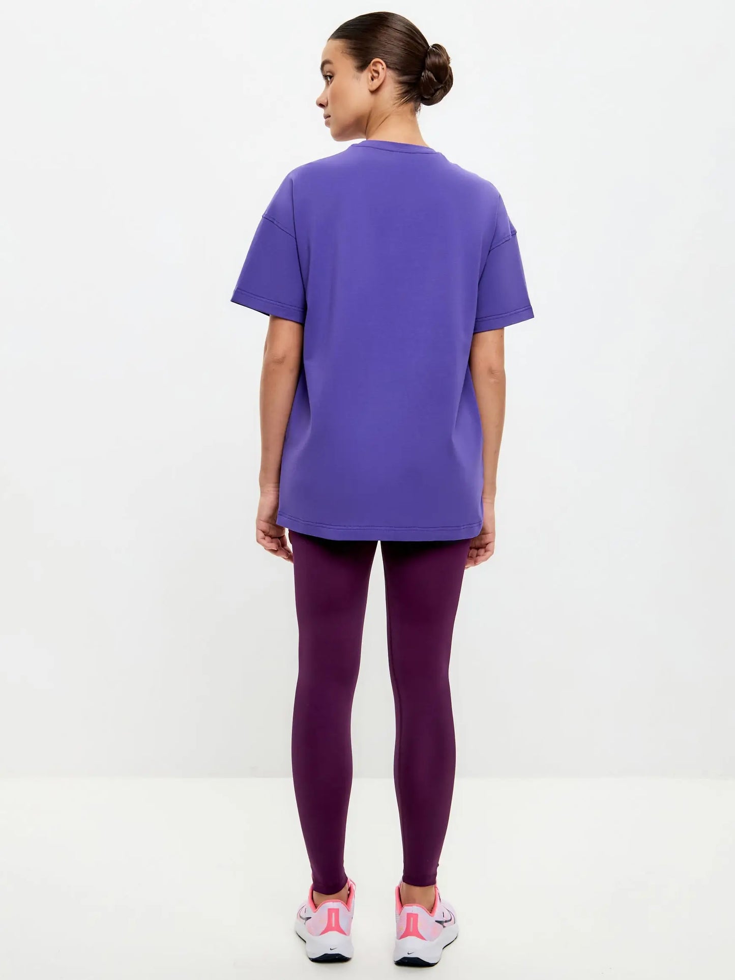 Purple Oversized T-shirt Sport Cat | T-shirt For Cat Lovers | Cat e