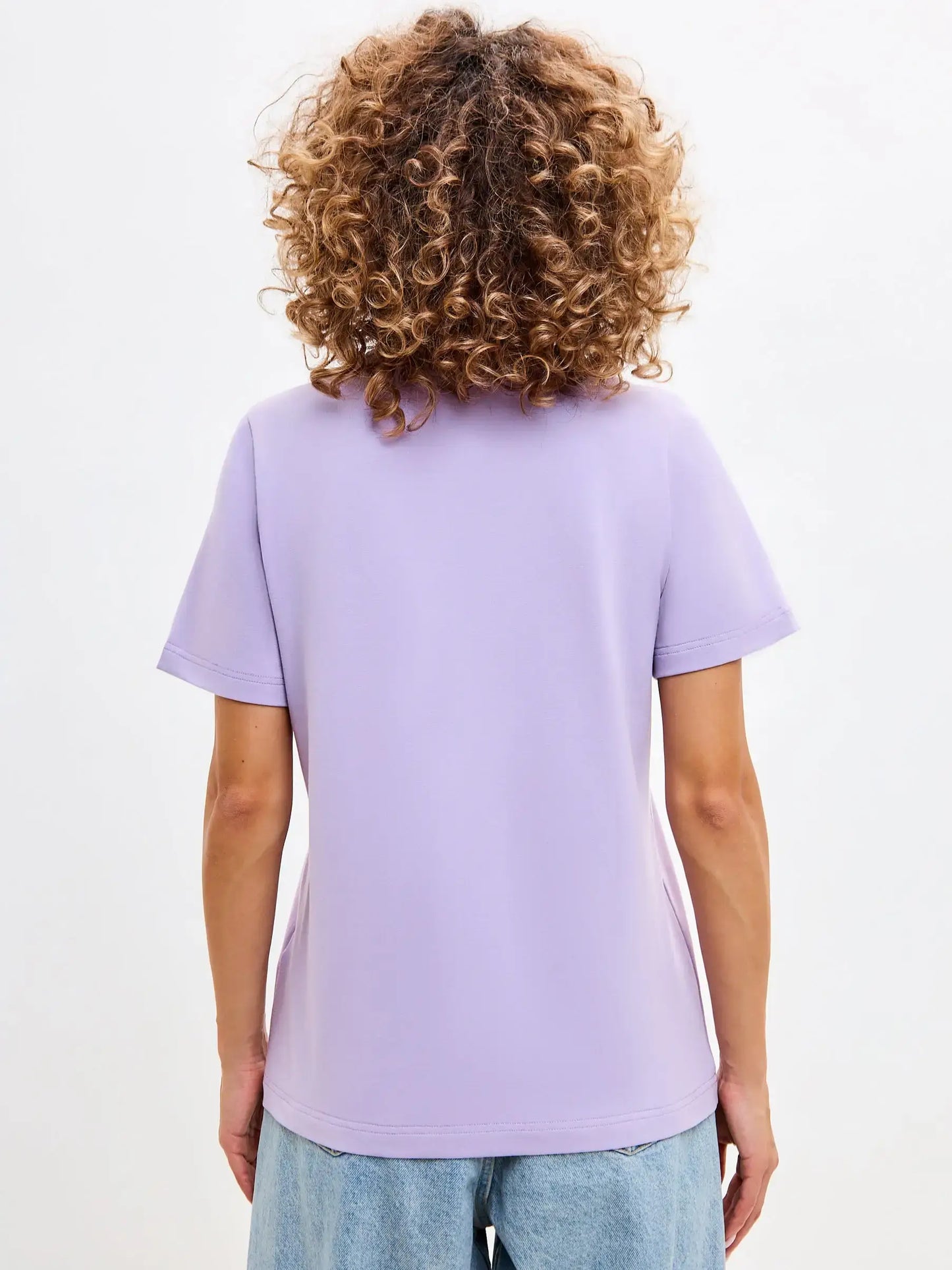 Purple T-shirt White Cat Walk | T-shirt For Cat Lovers | Cat e Lolette