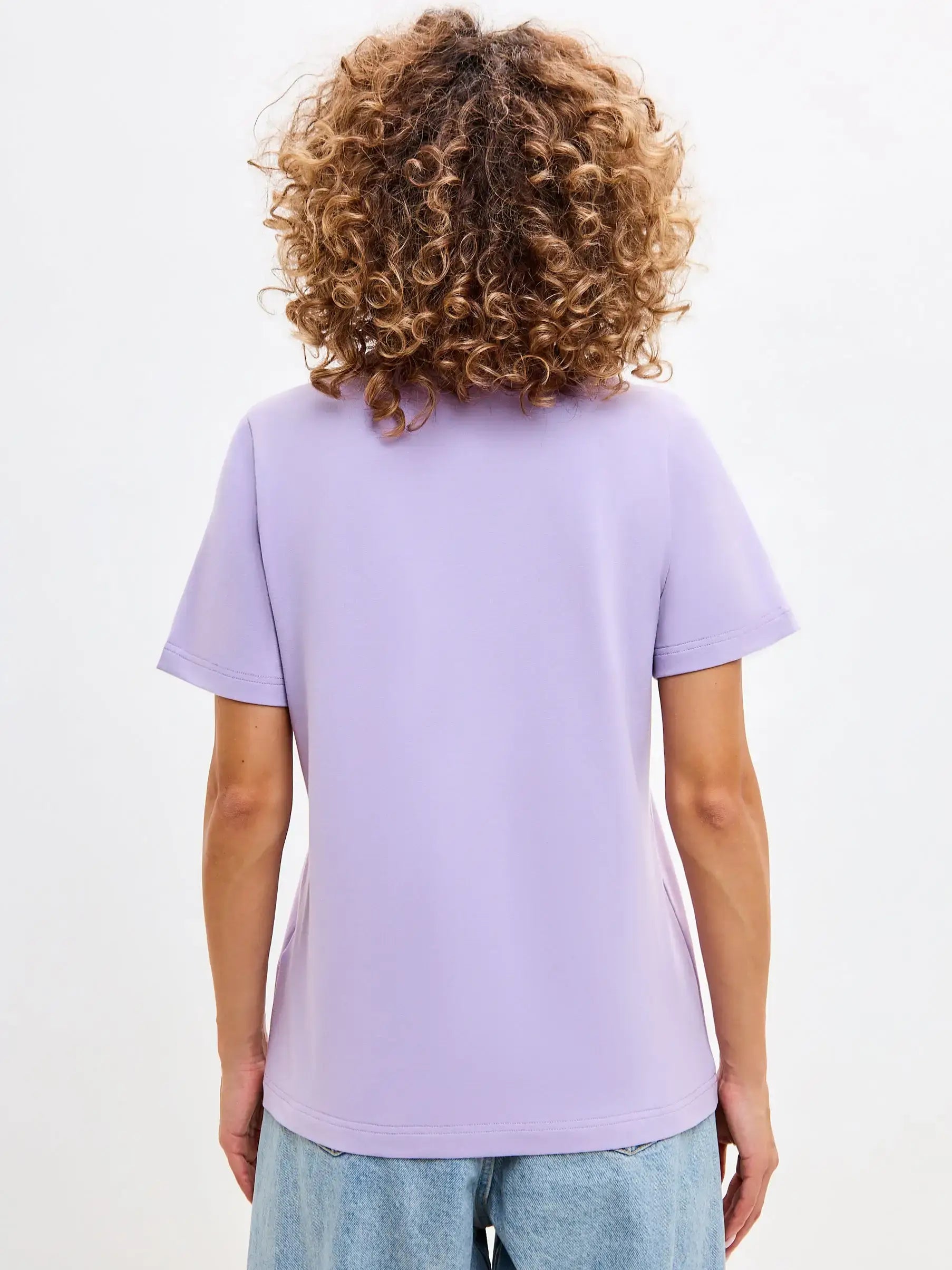 Purple T-shirt White Cat Walk | T-shirt For Cat Lovers | Cat e Lolette