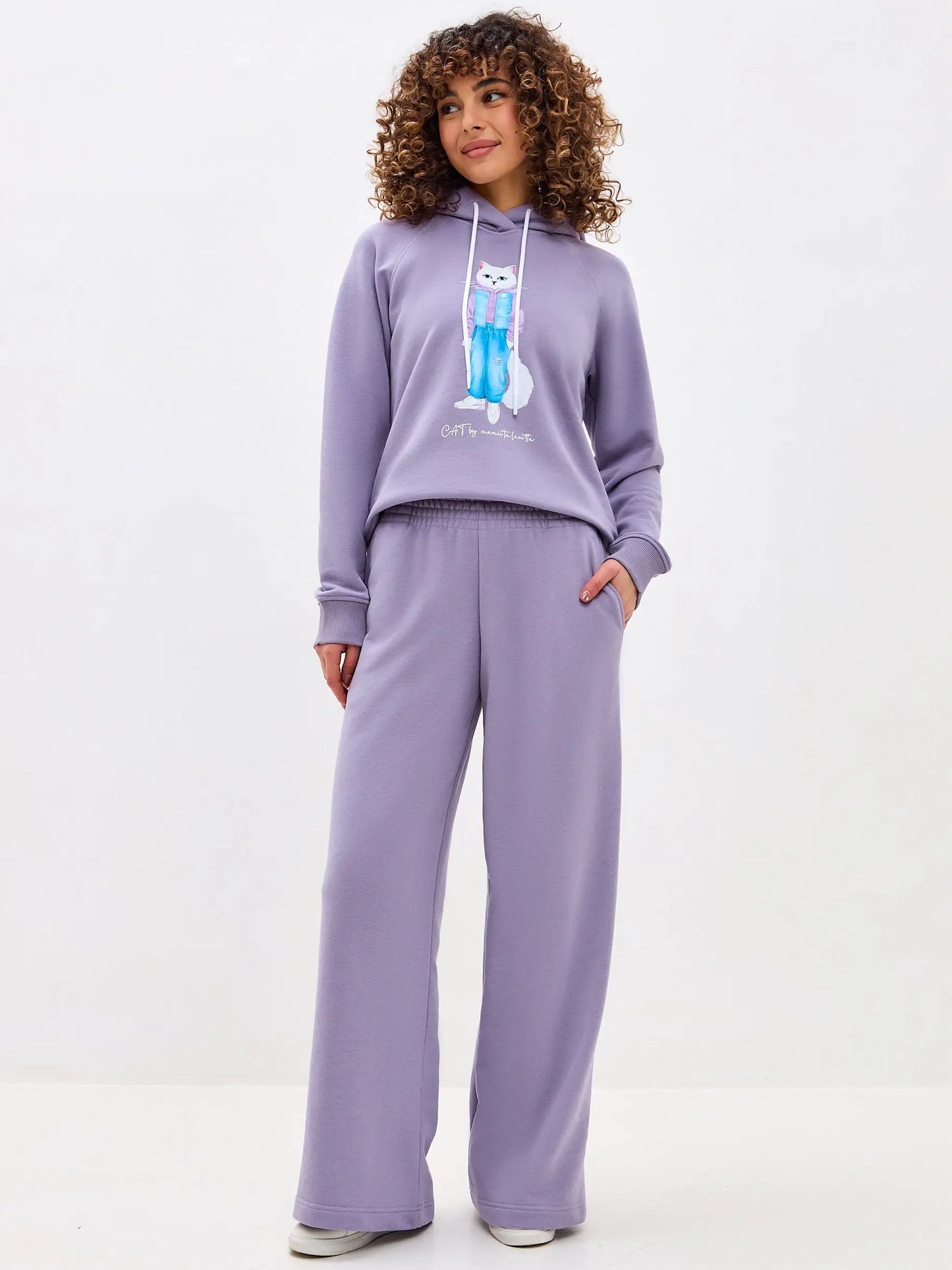 Purple Women’s Sweatpants | Bottom For Cat Lovers | Cat e Lolette