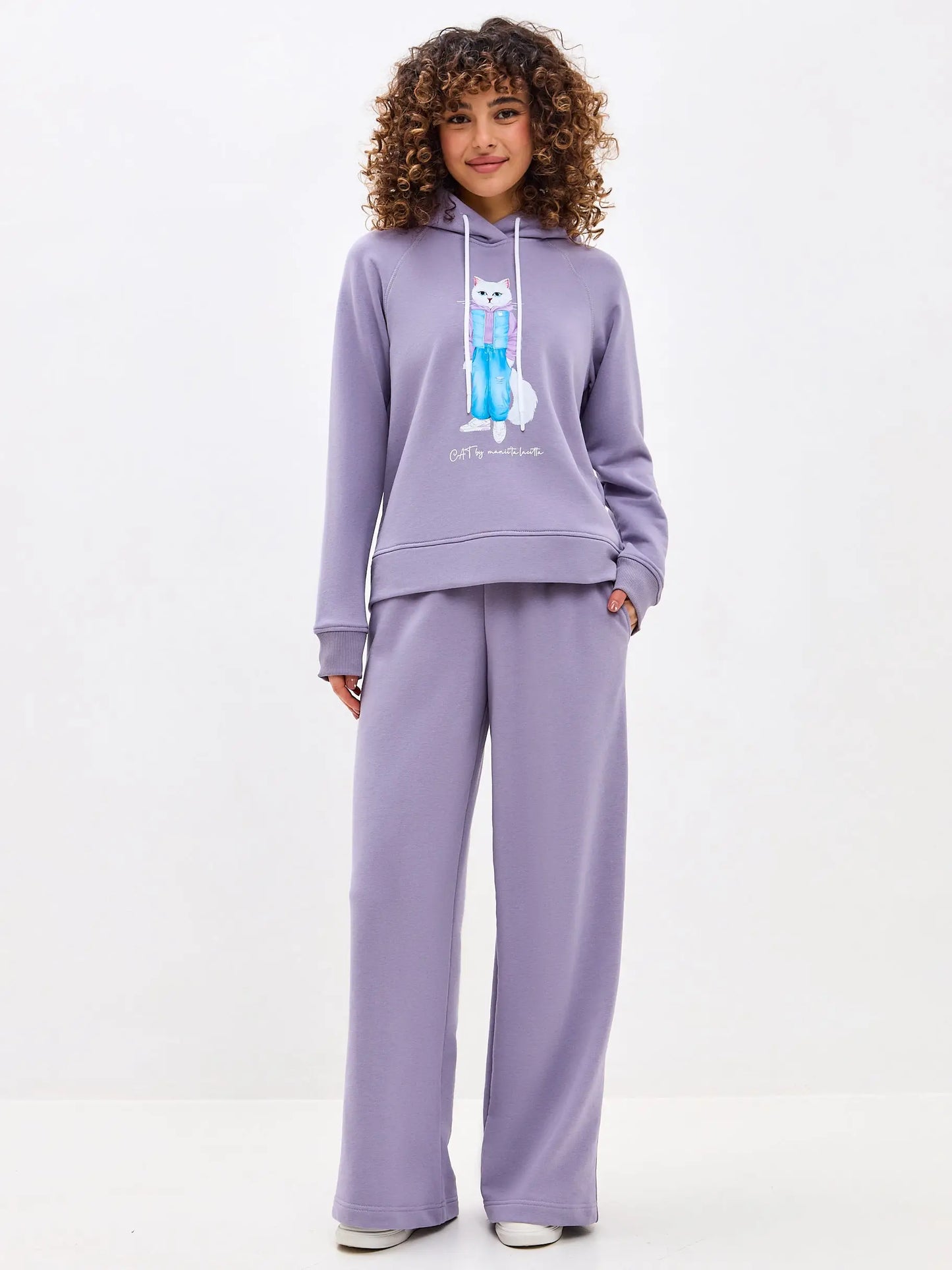 Purple Women’s Sweatpants | Bottom For Cat Lovers | Cat e Lolette