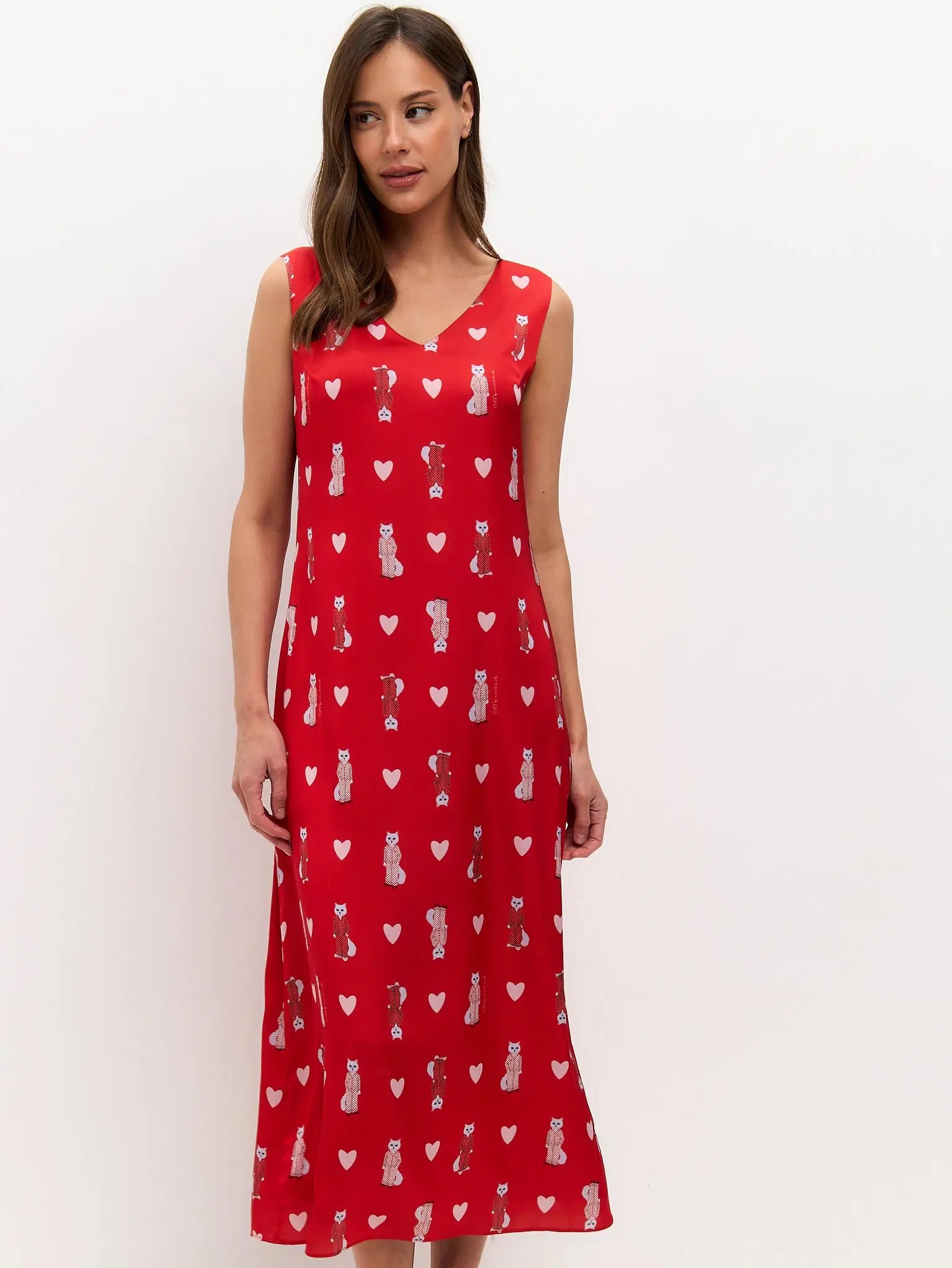 Red Silk Loungewear | Loungewear For Cat Lovers | Cat e Lolette