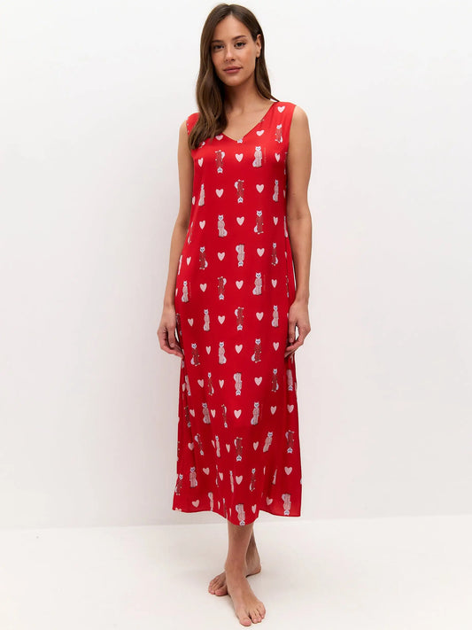 Red Silk Loungewear | Loungewear For Cat Lovers | Cat e Lolette