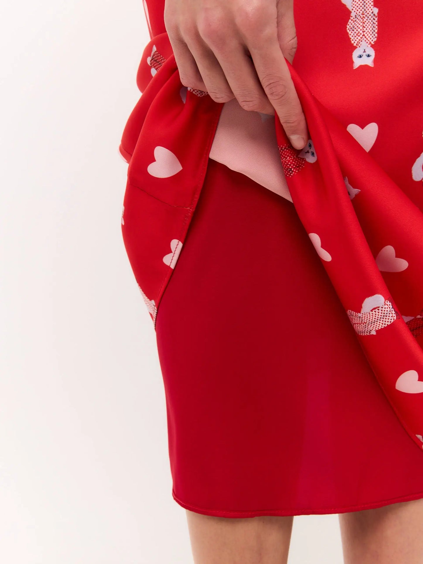 Red Silk Loungewear | Loungewear For Cat Lovers | Cat e Lolette
